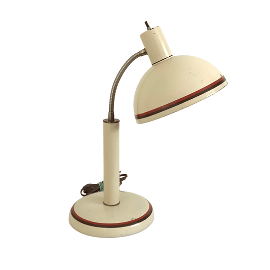 Vintage Bauhaus Lamp Metal / White / Vintage 1930s