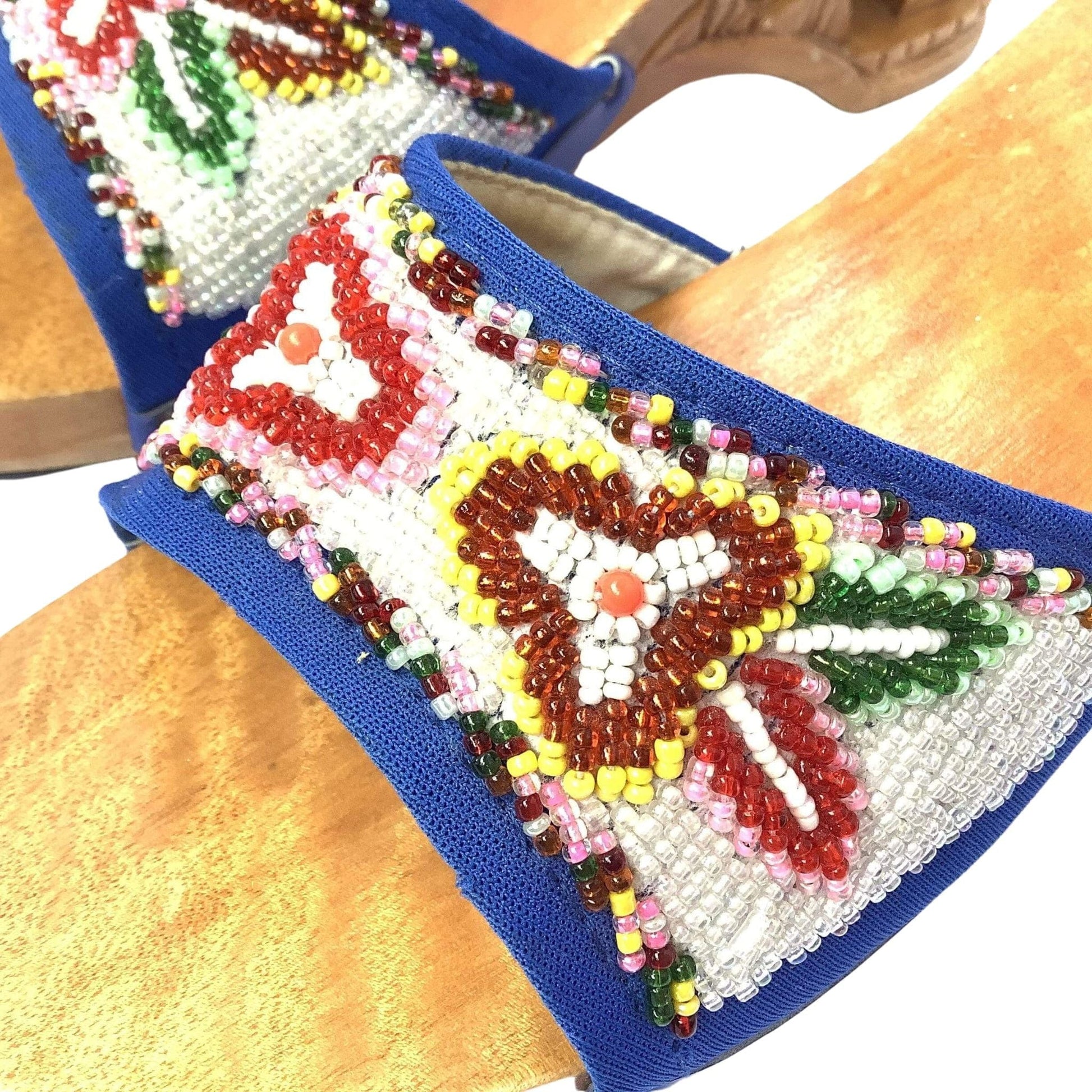 Vintage Beaded Mules
