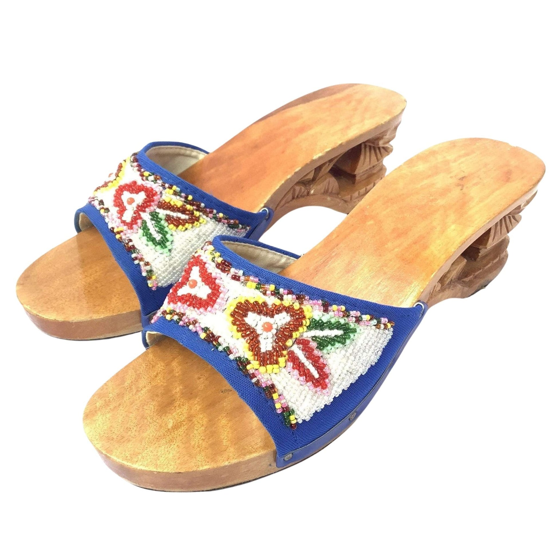 Vintage Beaded Mules