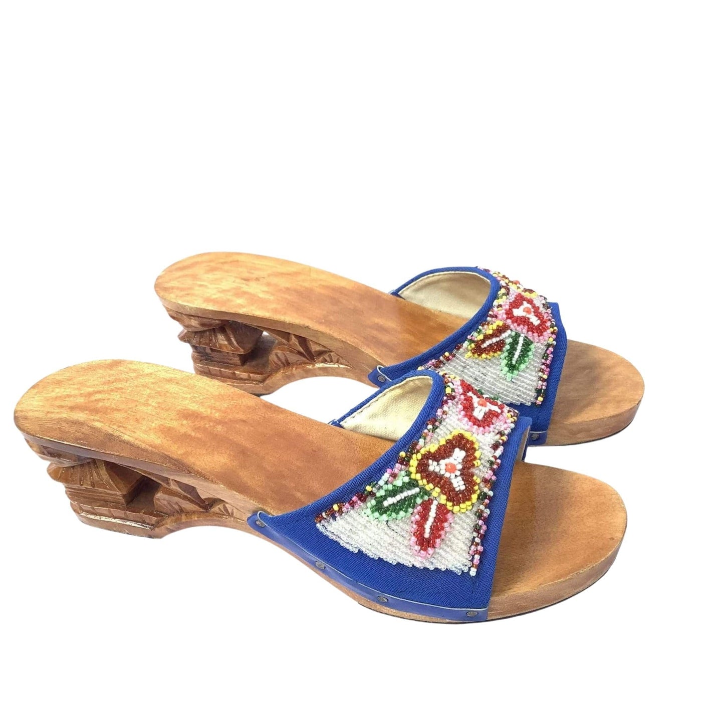 Vintage Beaded Mules