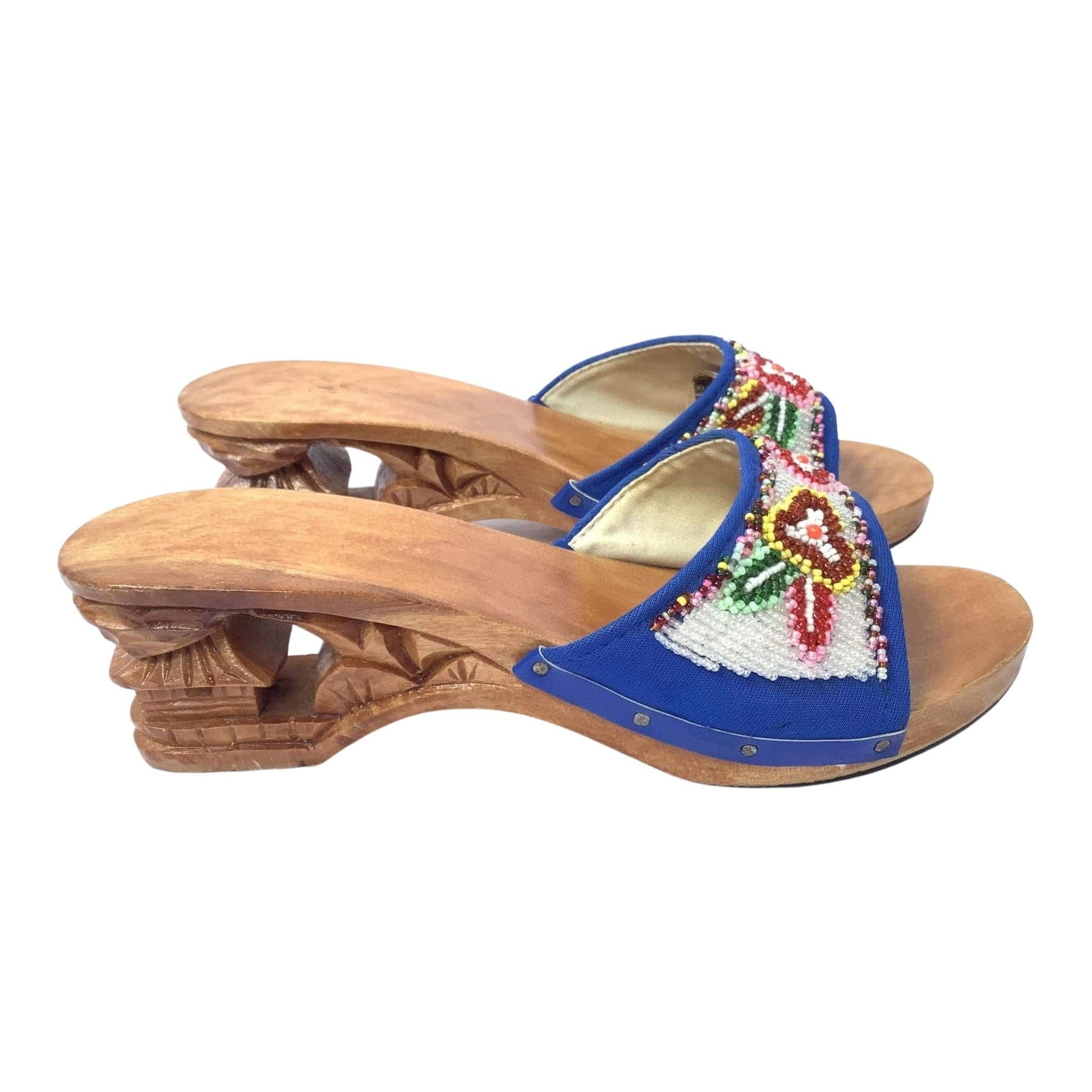 Vintage Beaded Mules