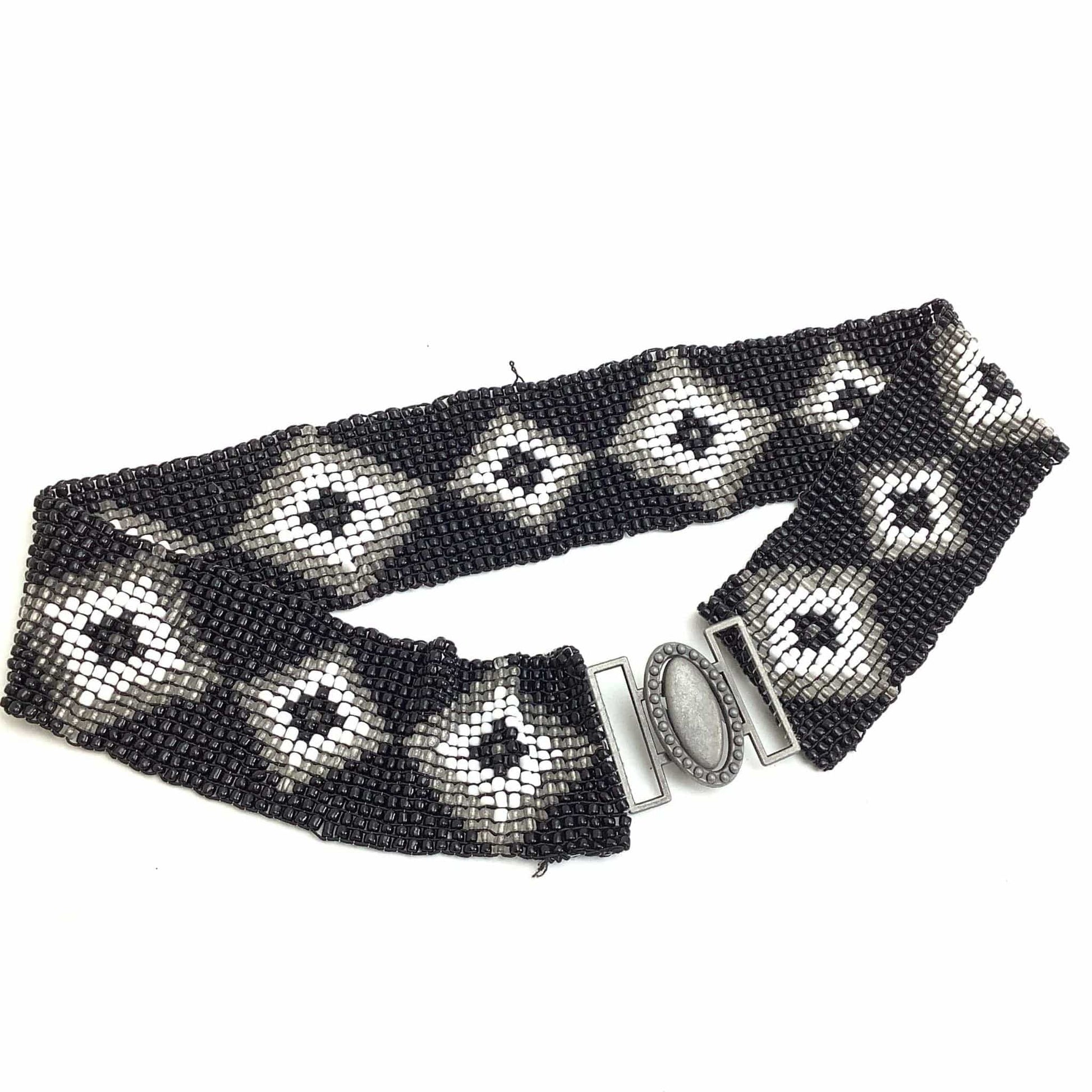Vintage Beaded Stretch Belt