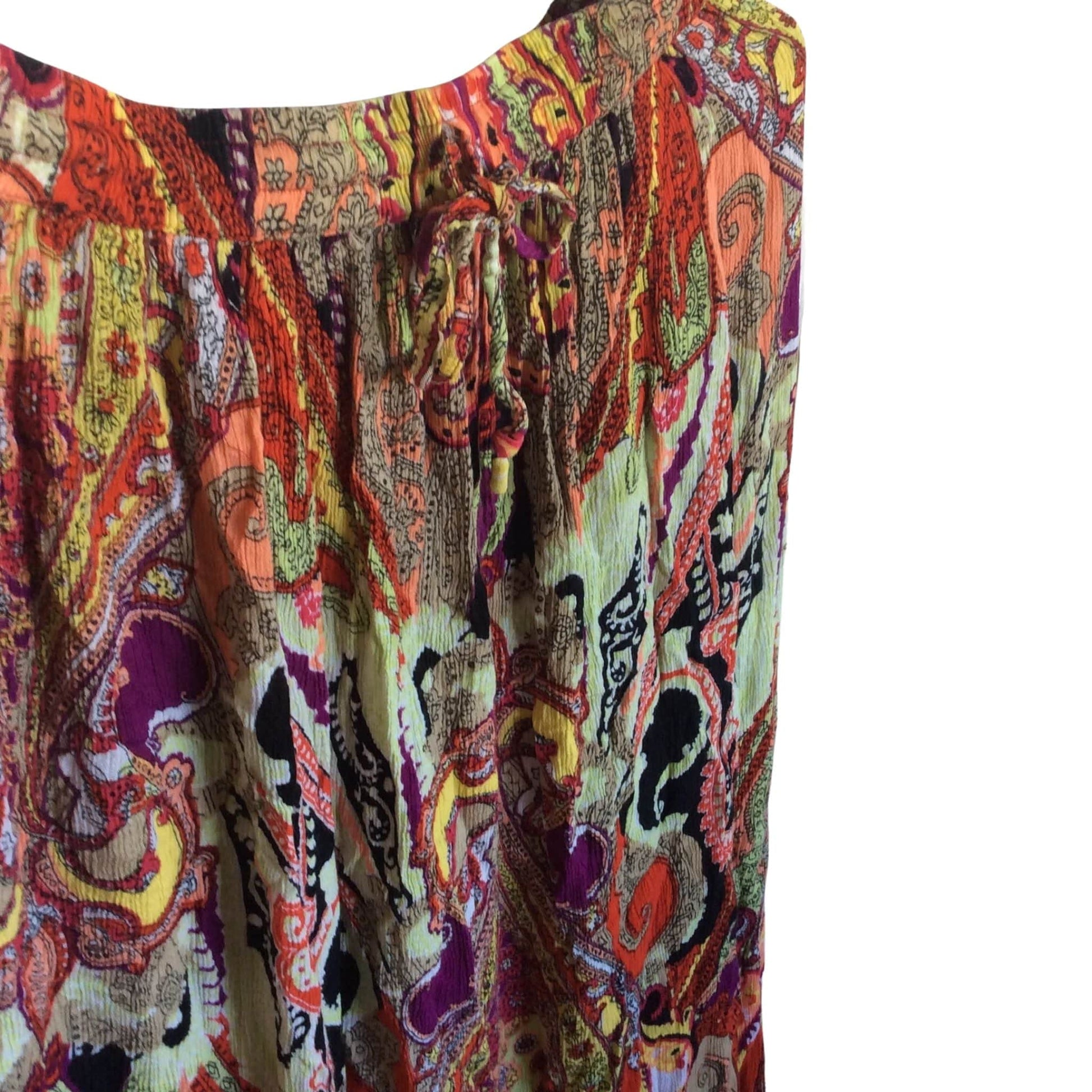 Vintage Bohemian Skirt Medium / Multi / Vintage 1970s