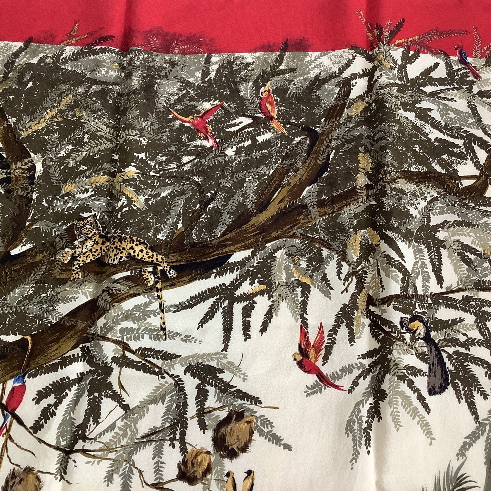 Vintage Botanical Silk Scarf