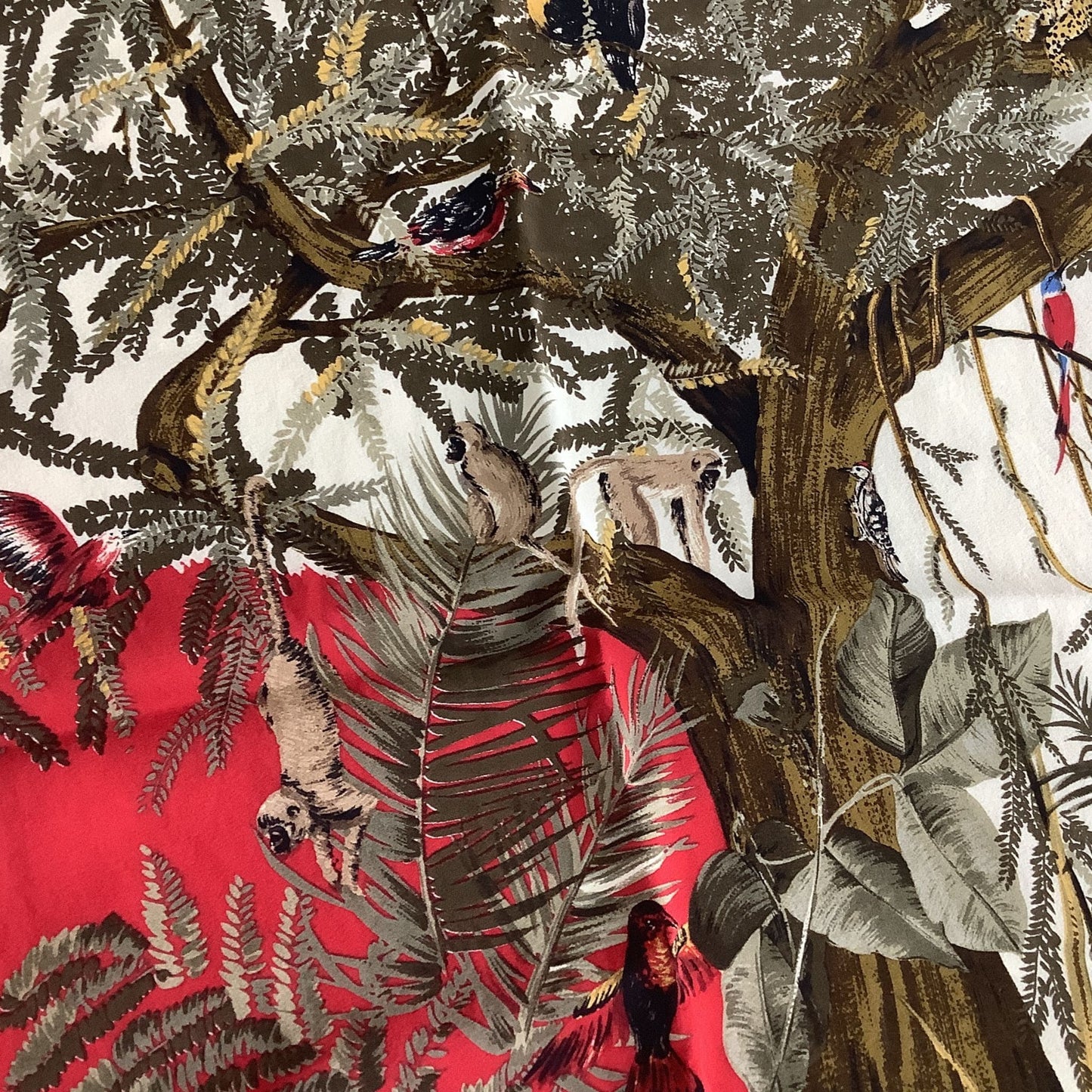 Vintage Botanical Silk Scarf