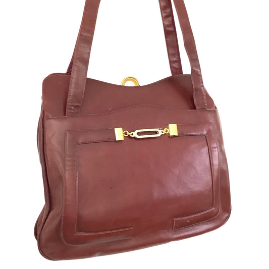 Vintage Burgundy Handbag