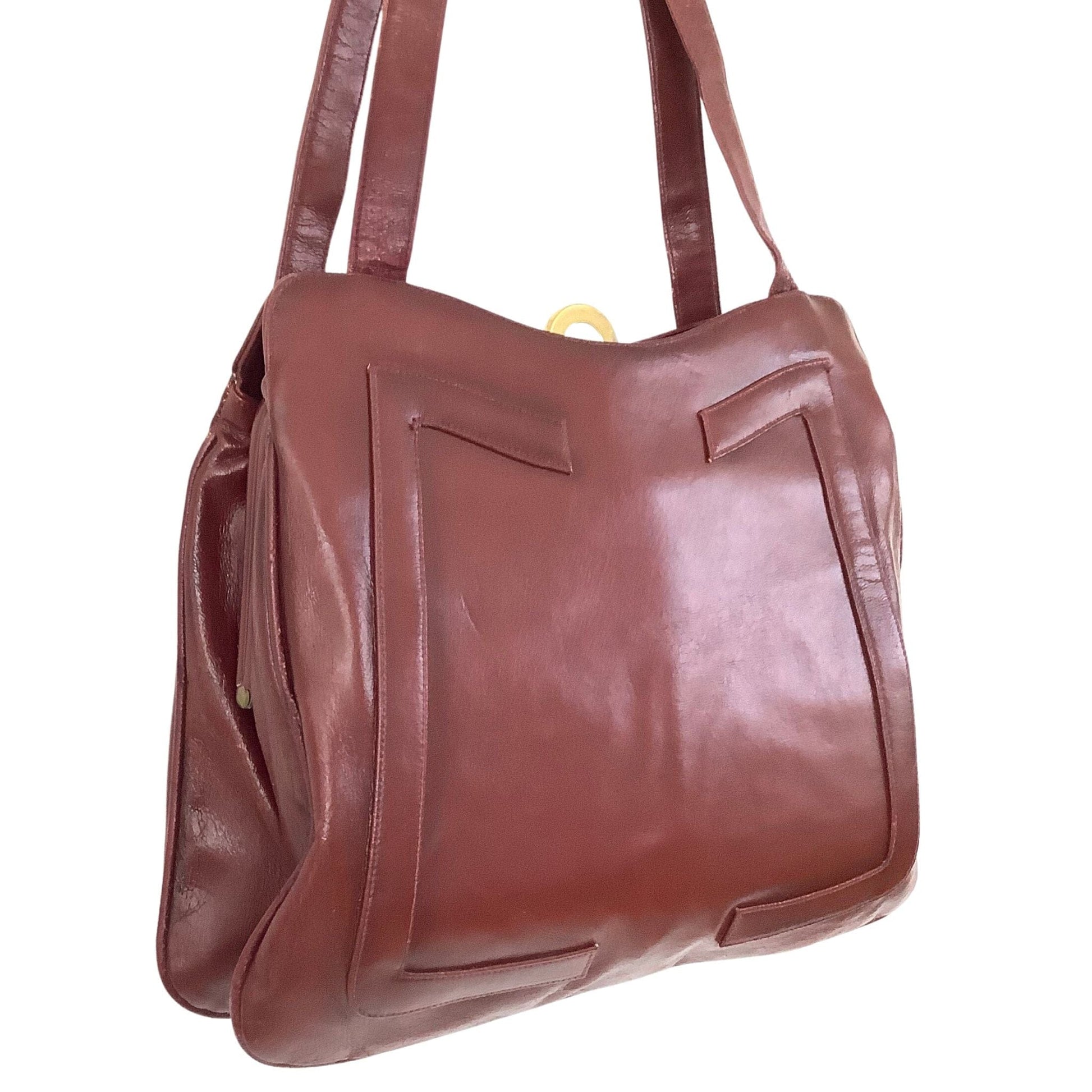 Vintage Burgundy Handbag