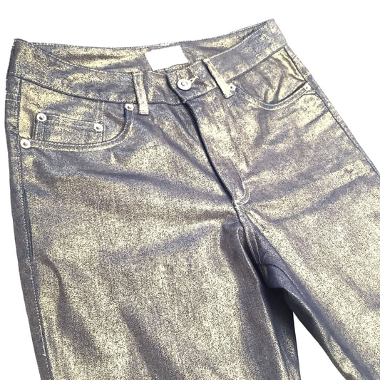 Vintage Cache Metallic Jeans Small / Gold / Vintage 1990s