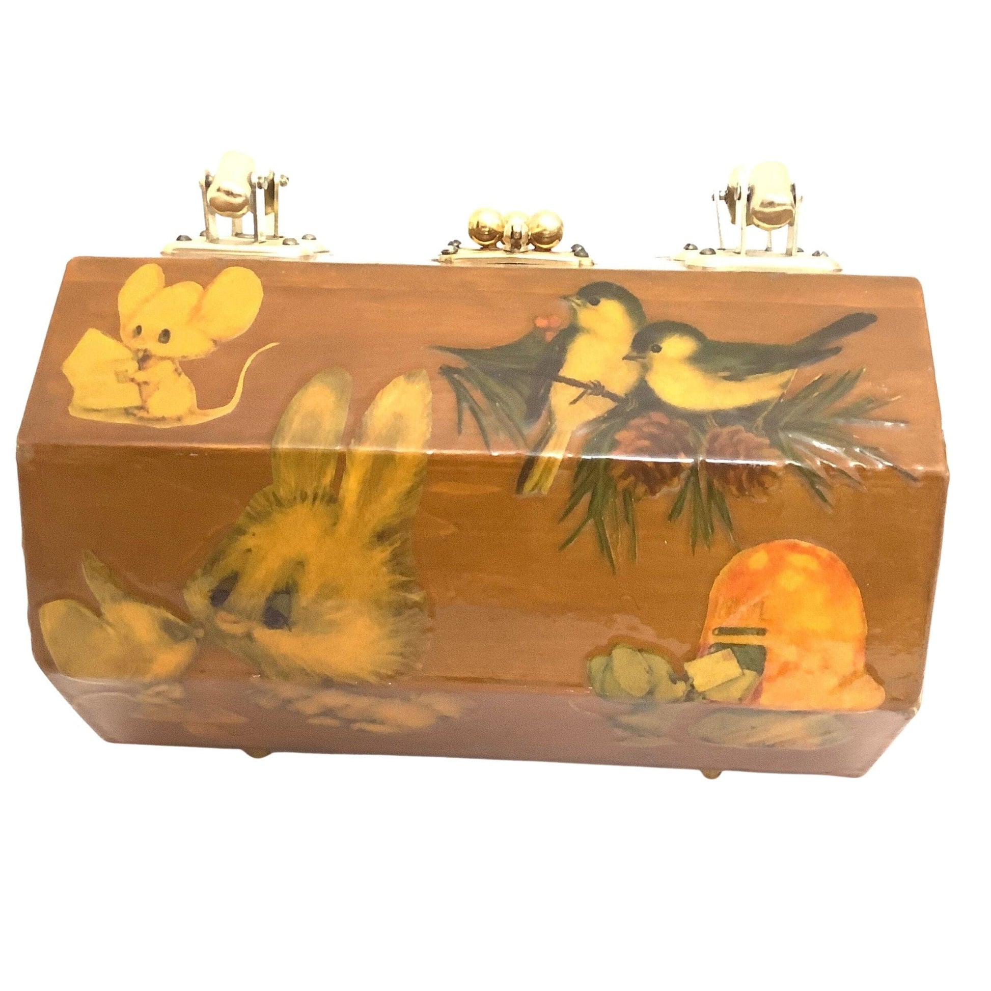 Vintage Cartoons Box Bag