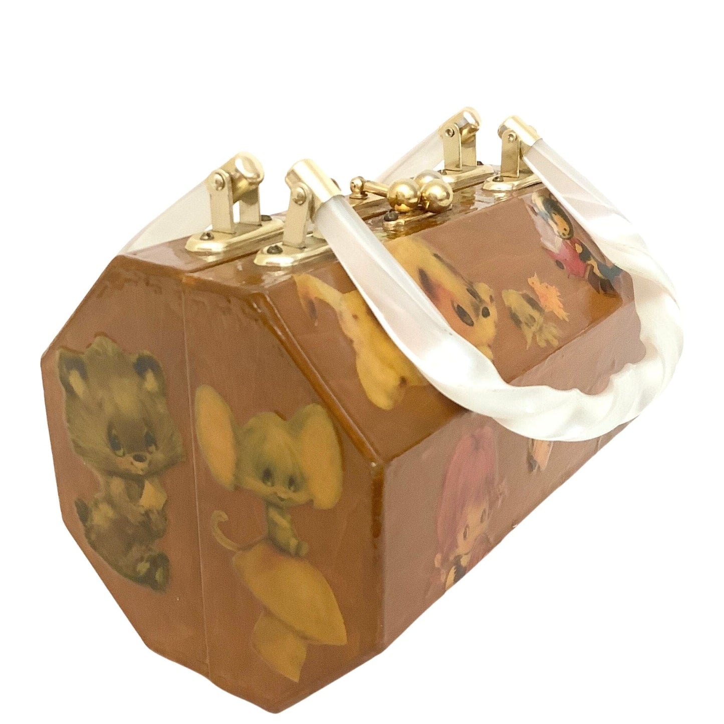 Vintage Cartoons Box Bag