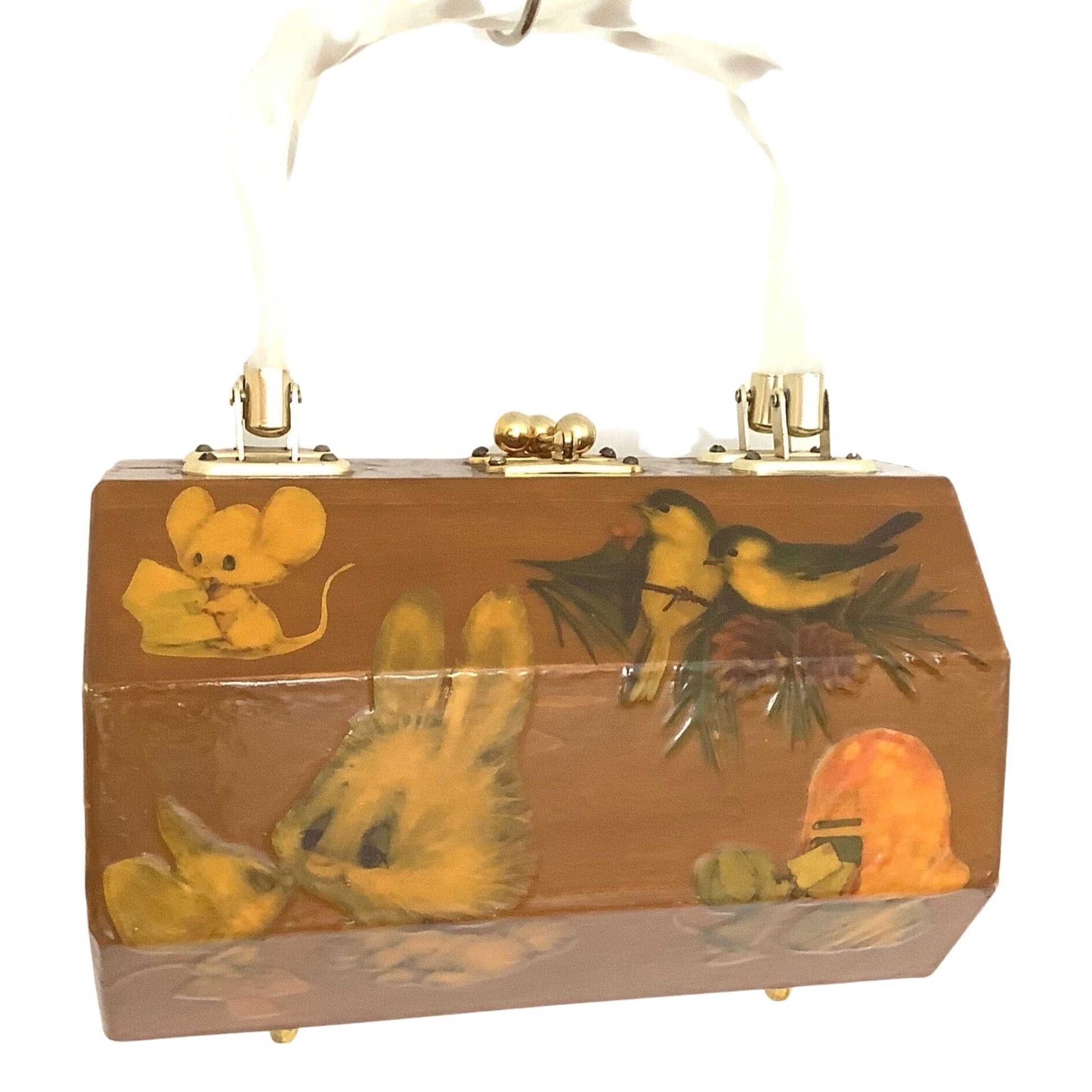 Vintage Cartoons Box Bag