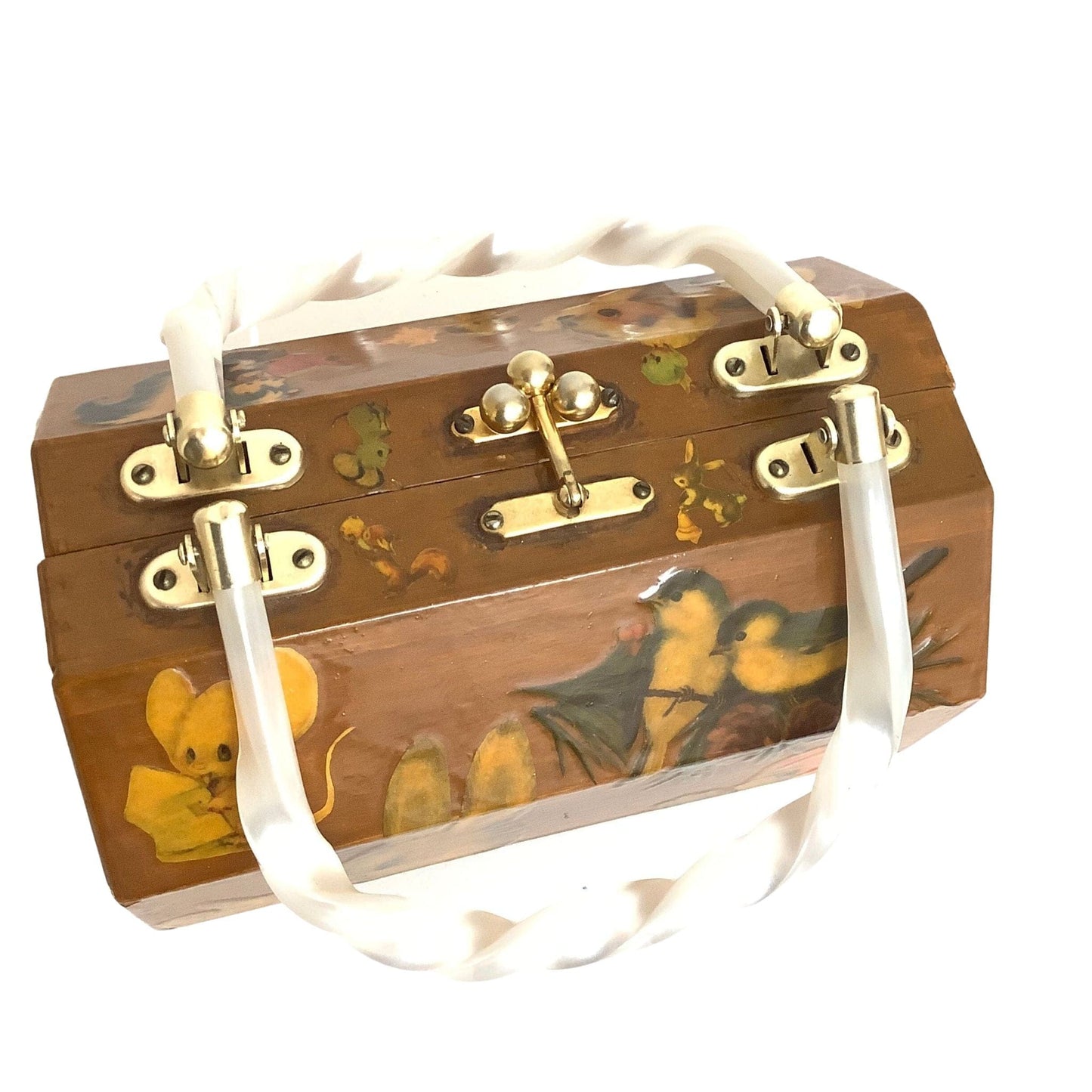 Vintage Cartoons Box Bag