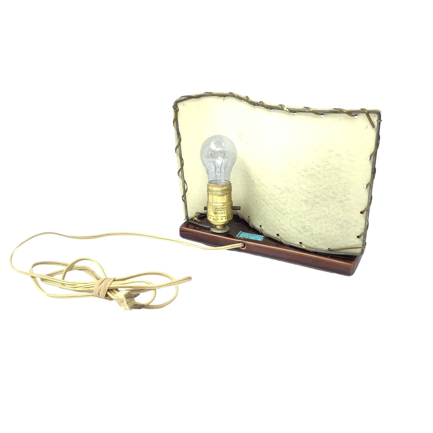 Vintage Ceramic TV Lamp