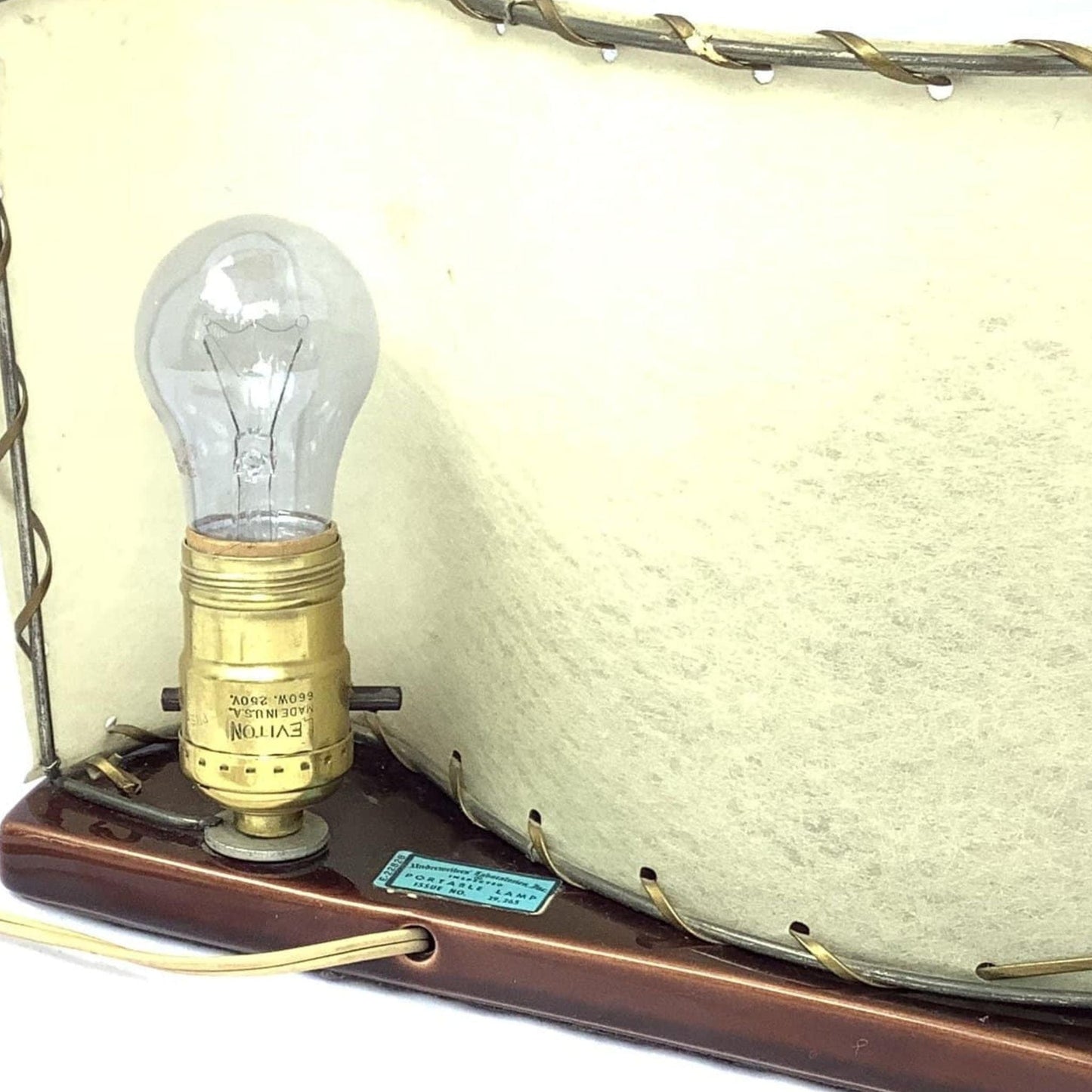 Vintage Ceramic TV Lamp