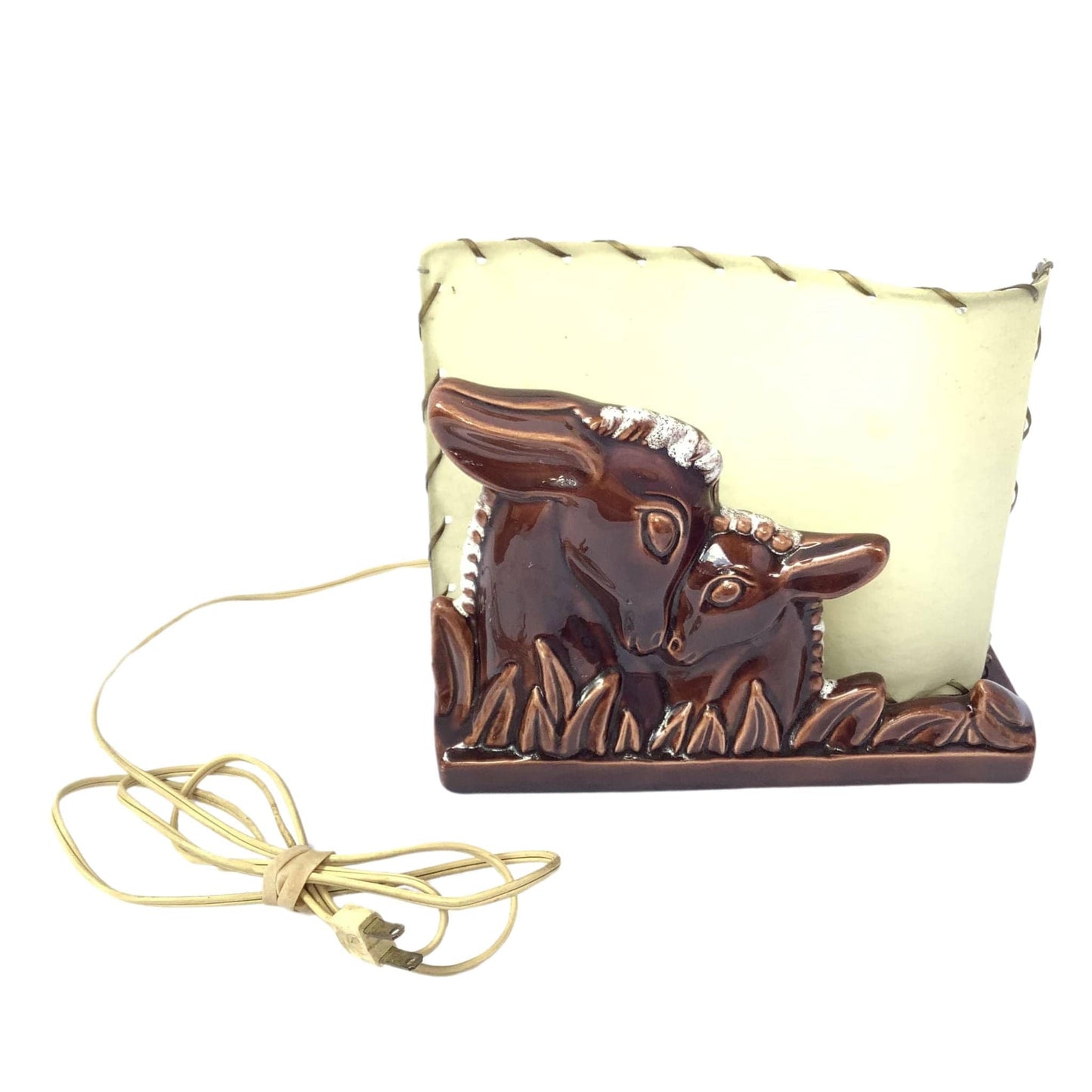 Vintage Ceramic TV Lamp