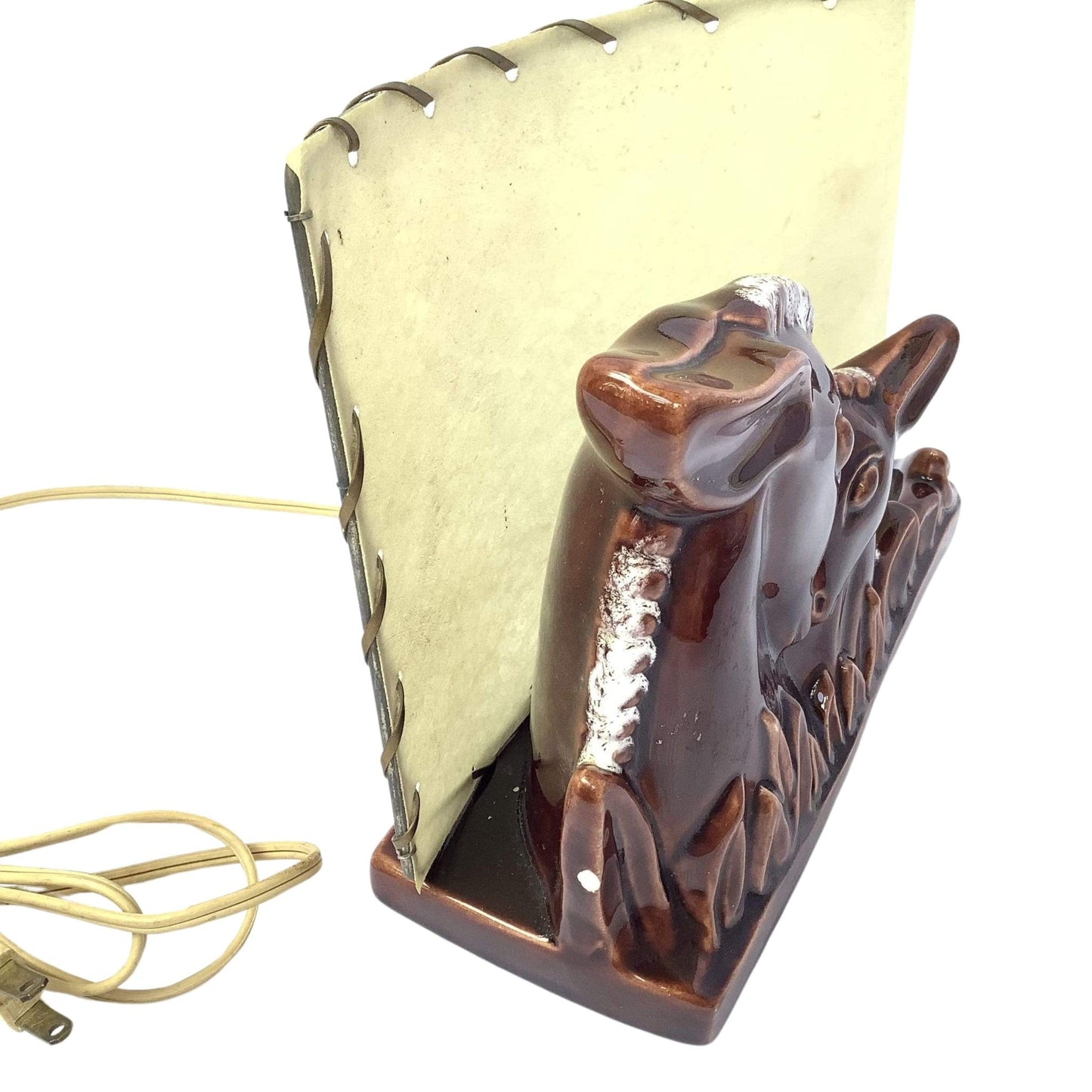 Vintage Ceramic TV Lamp