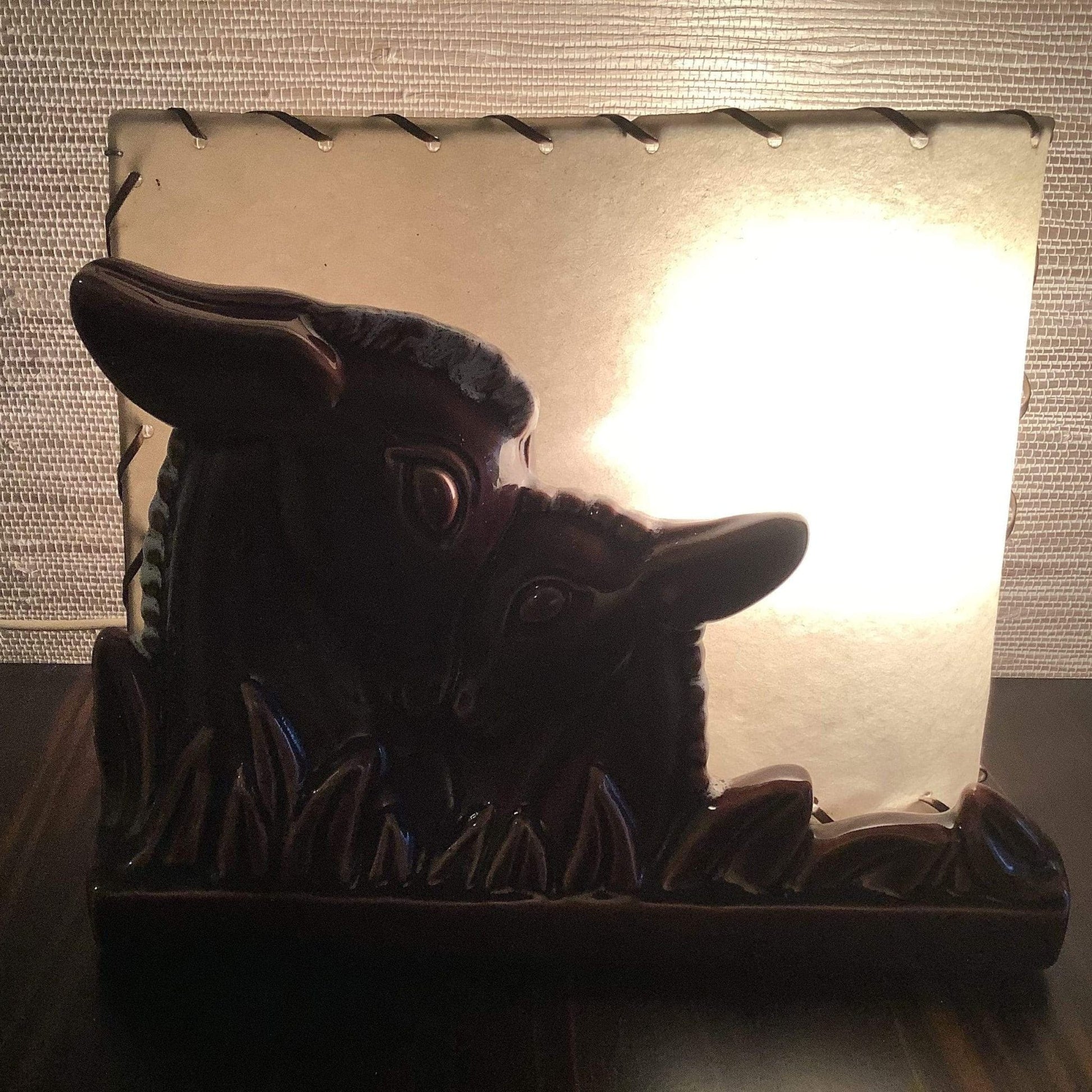 Vintage Ceramic TV Lamp