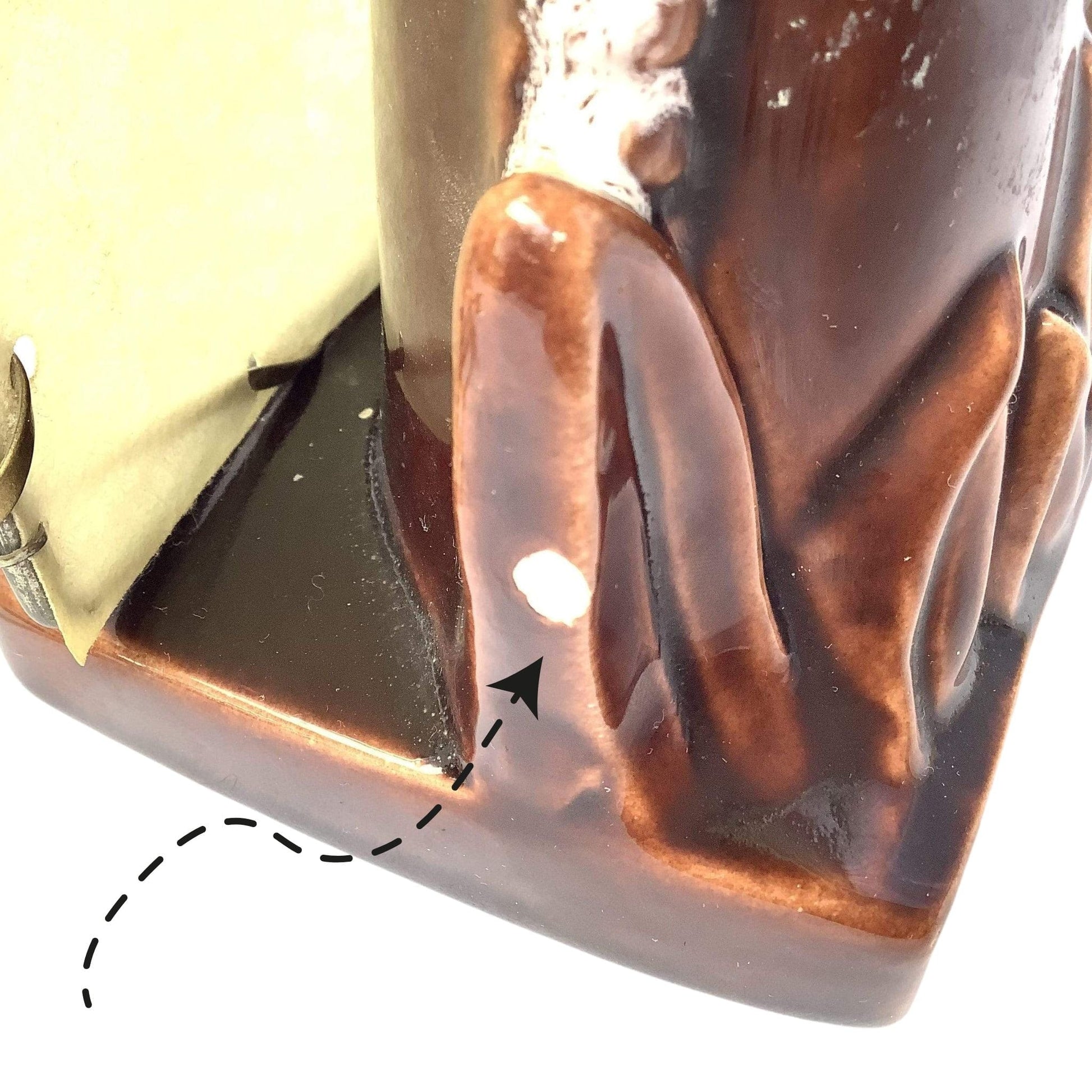 Vintage Ceramic TV Lamp