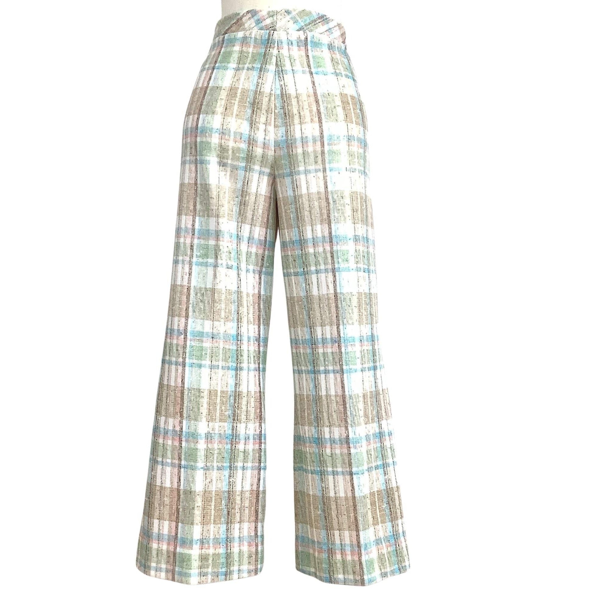Vintage Checkered Pants Medium / Multi / Vintage 1980s