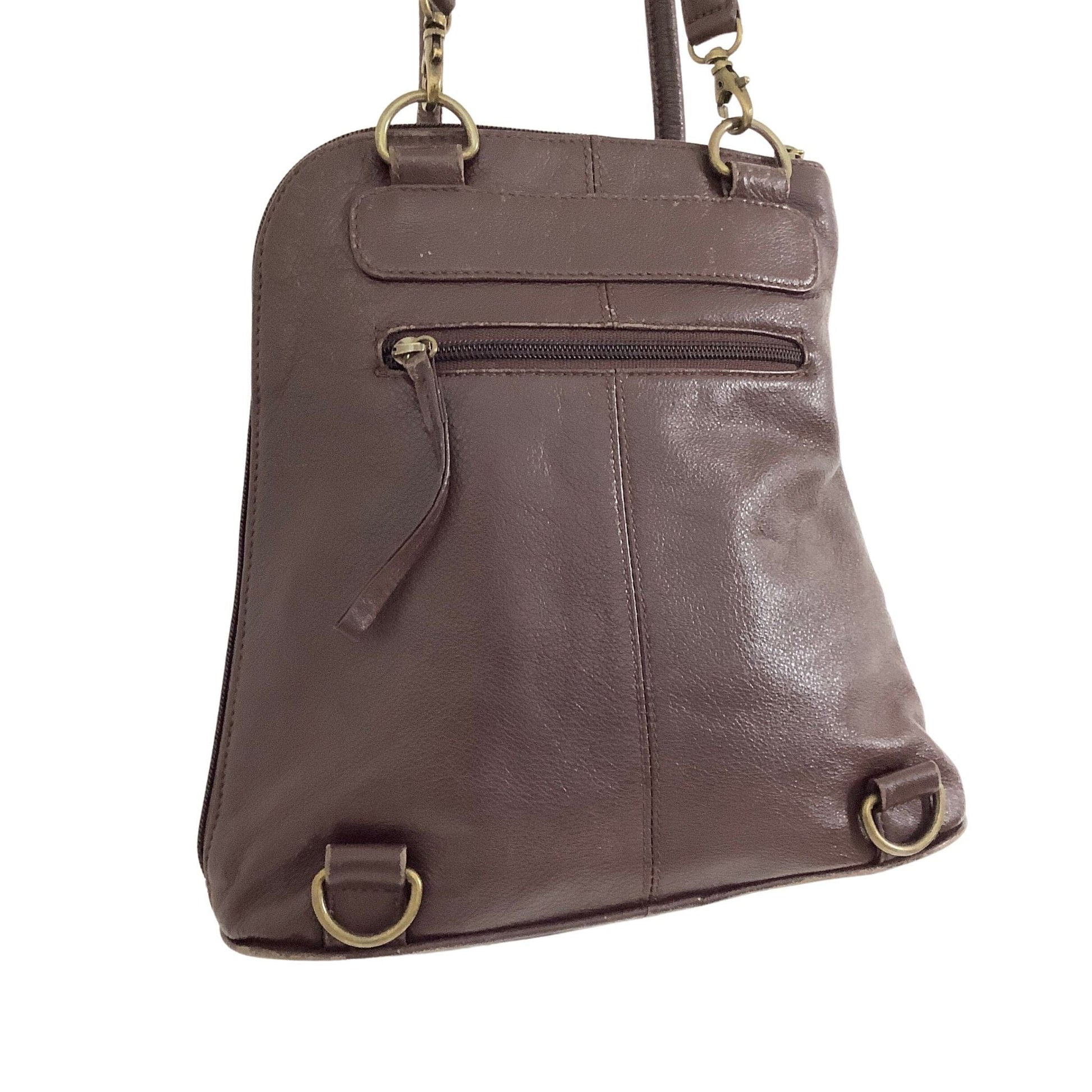 Clarks Black Leather slingback Backpack Handbag Purse Woman's Tote (B7) |  eBay
