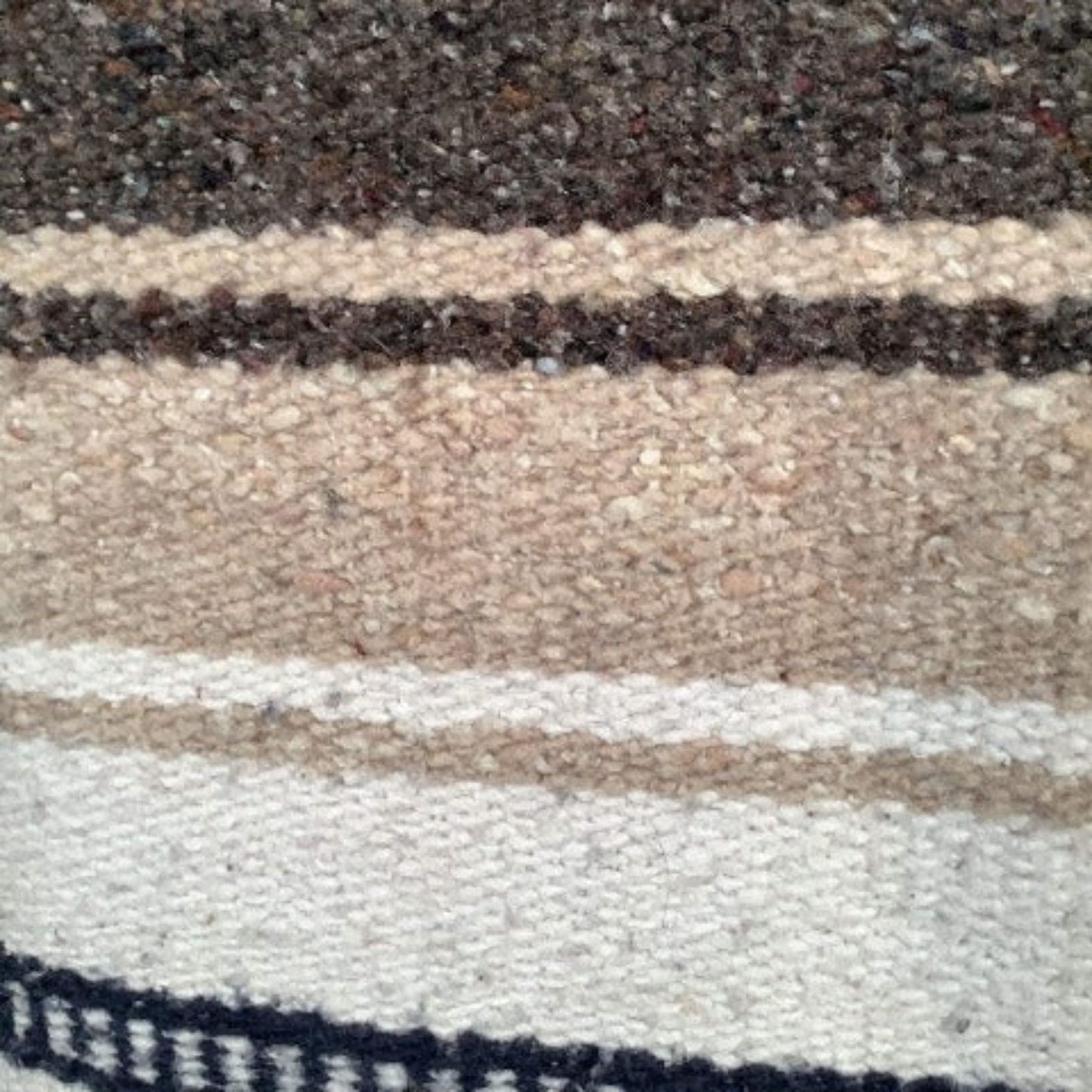 Vintage Cotton Serape Rug