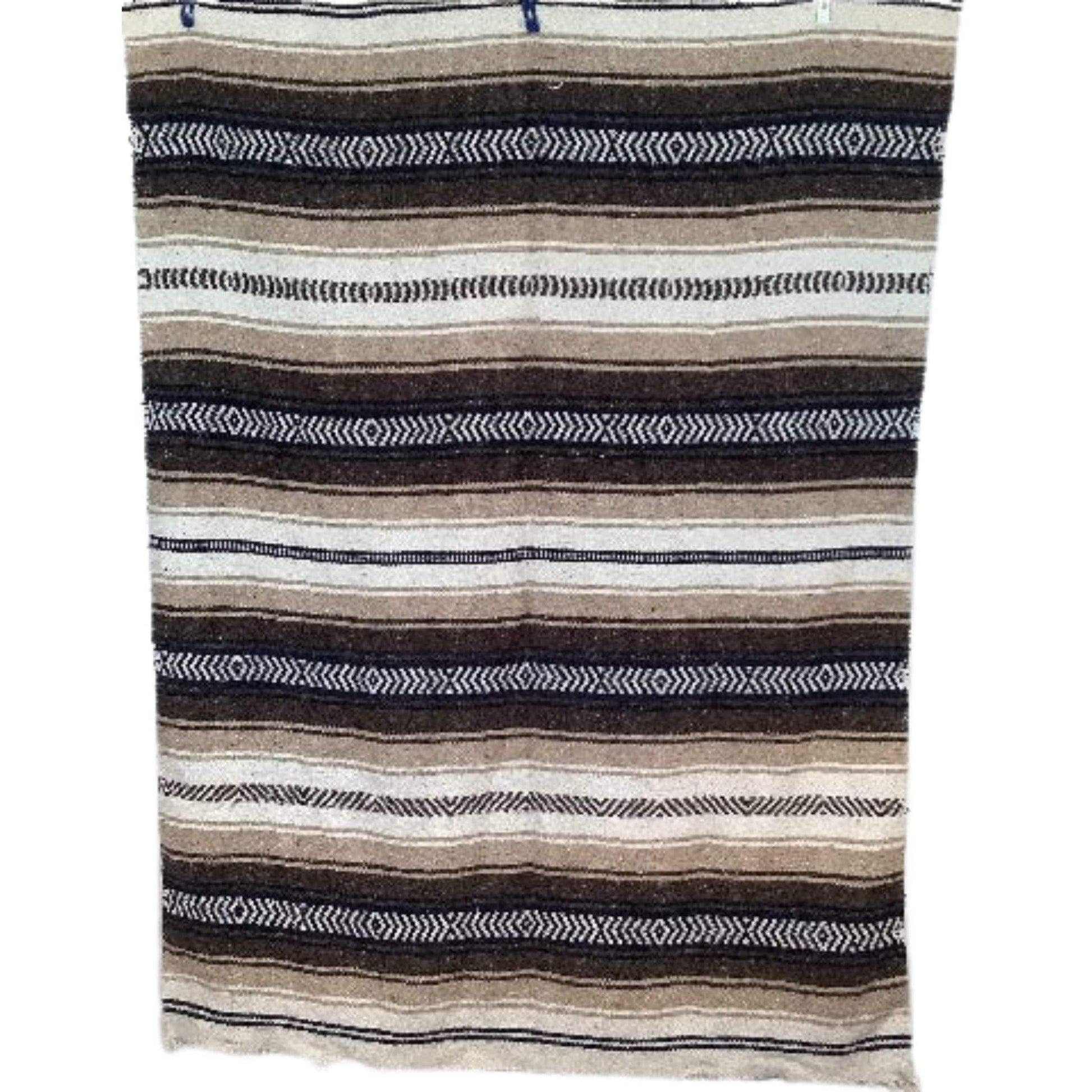Vintage Cotton Serape Rug