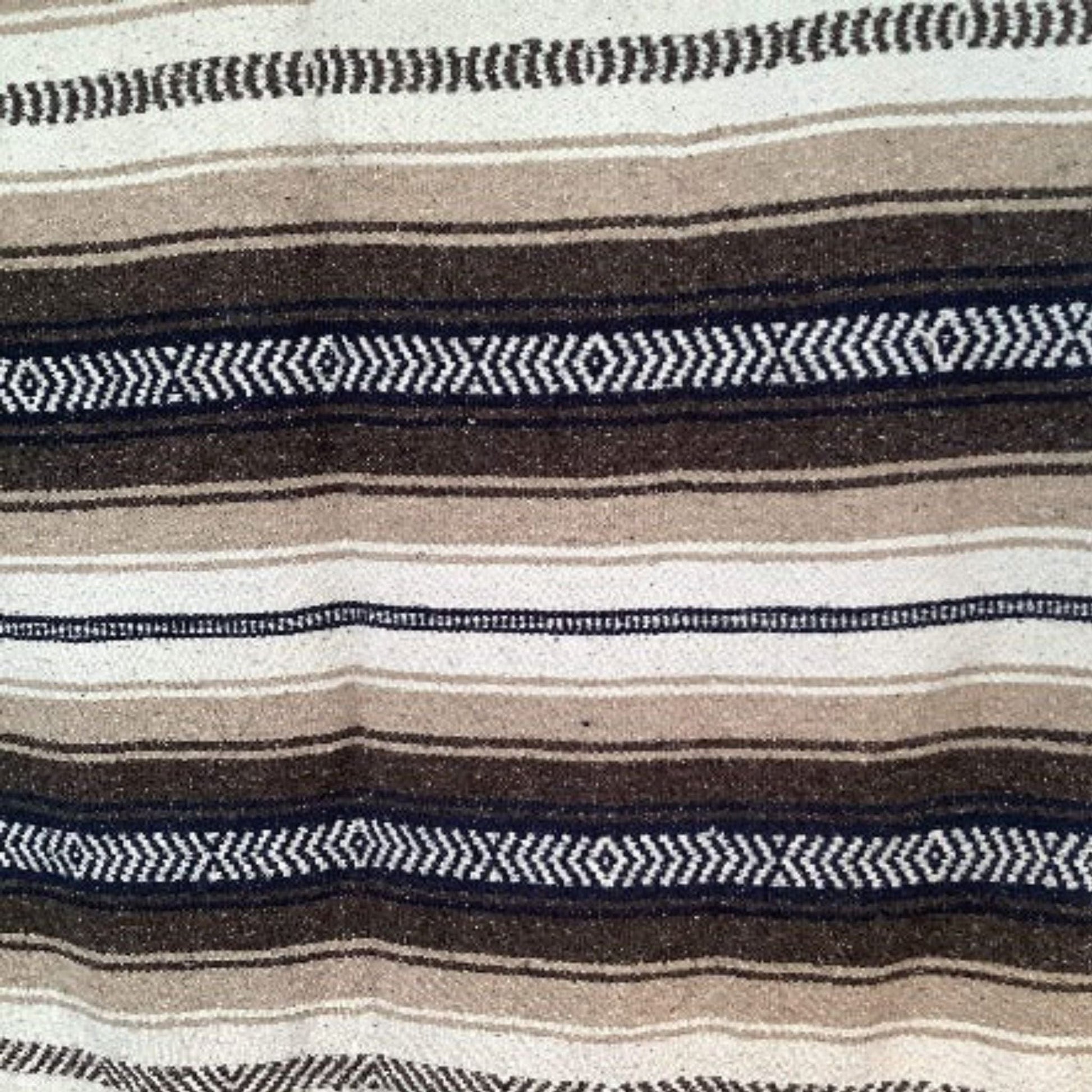 Vintage Cotton Serape Rug