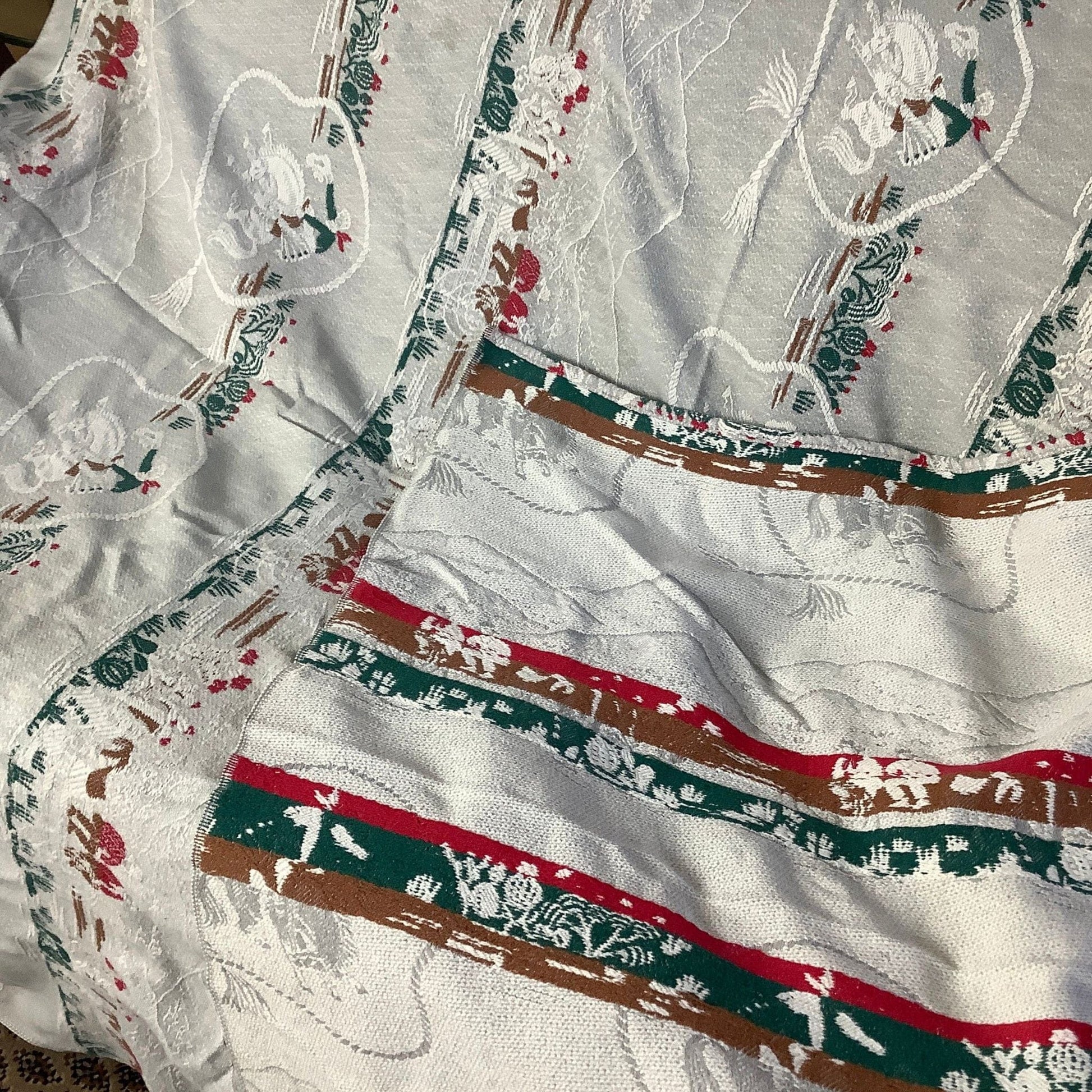 Vintage Cowboy Bedspread Multi / Cotton / Vintage 1950s