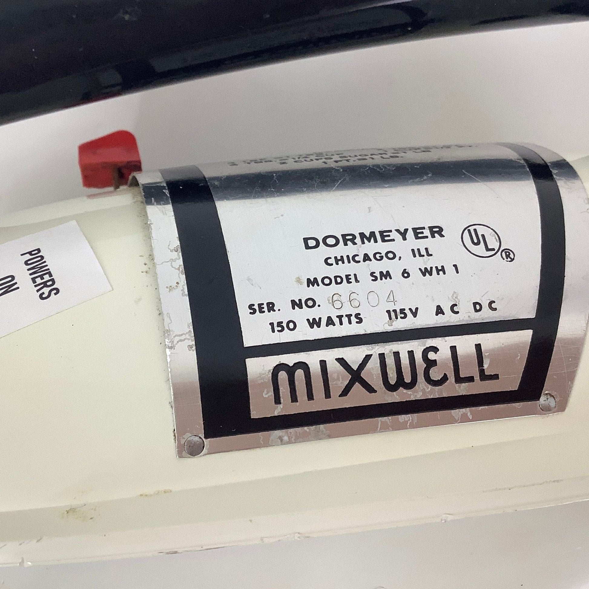 Vintage Dormeyer Mixer White / Metal / Vintage 1940s
