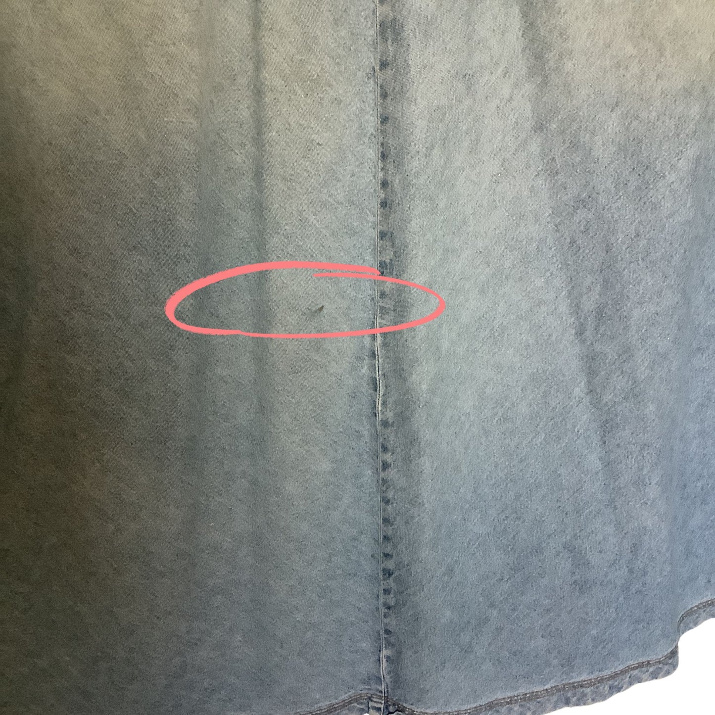 Vintage Eddie Bauer Denim Skirt Stain