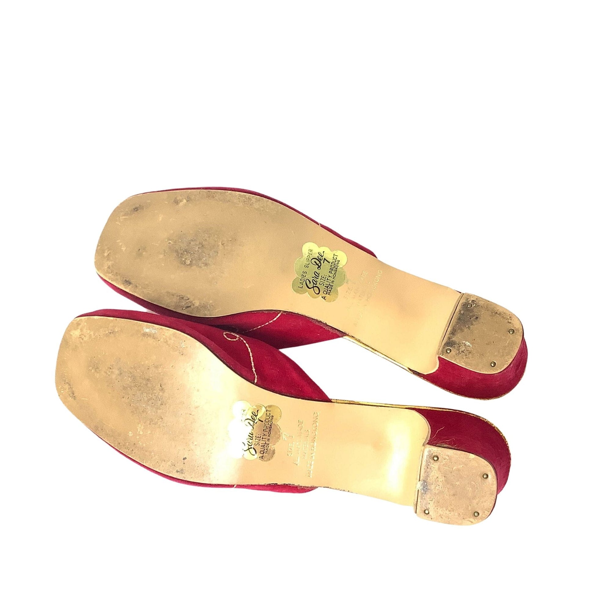 Vintage Embellished Slippers