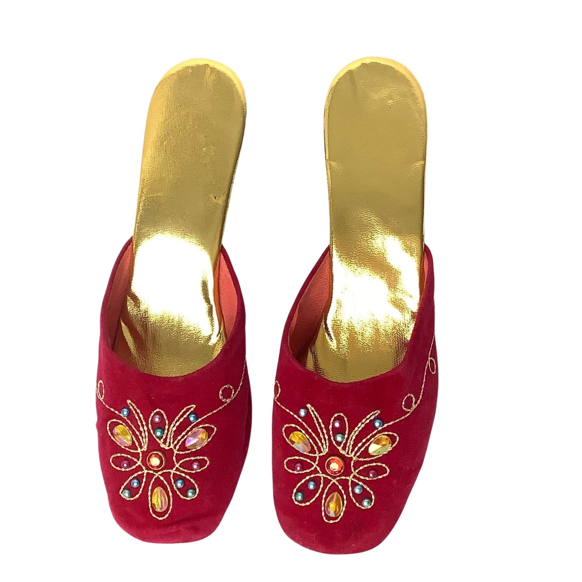 Vintage Embellished Slippers