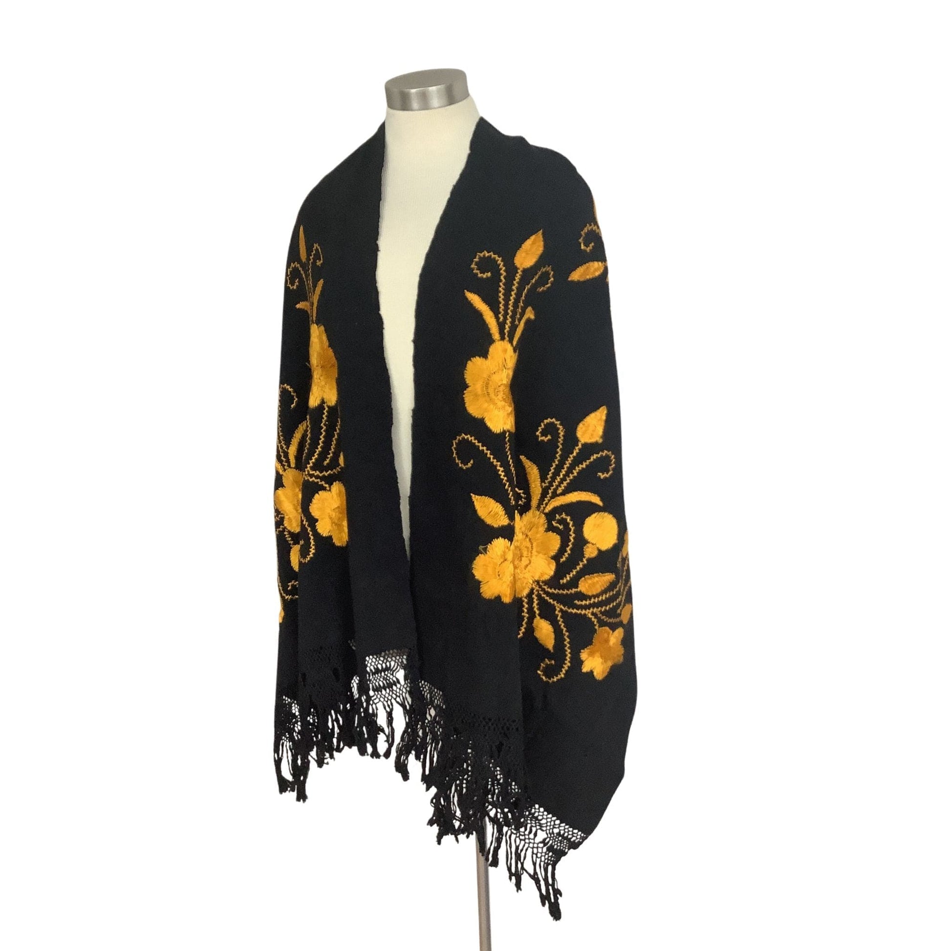 Vintage Embroidered Shawl