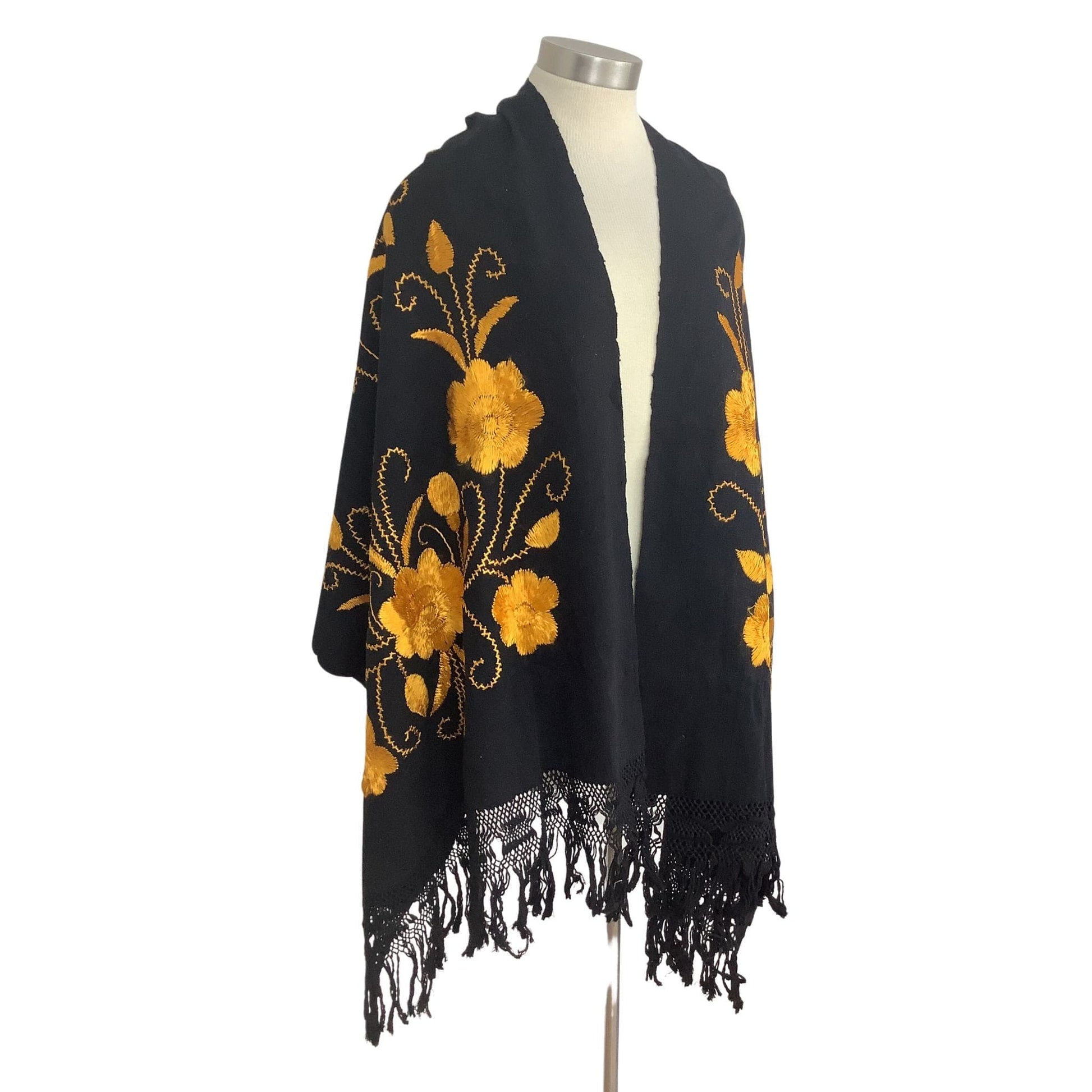 Vintage Embroidered Shawl