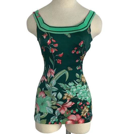 Vintage Floral Swimsuit