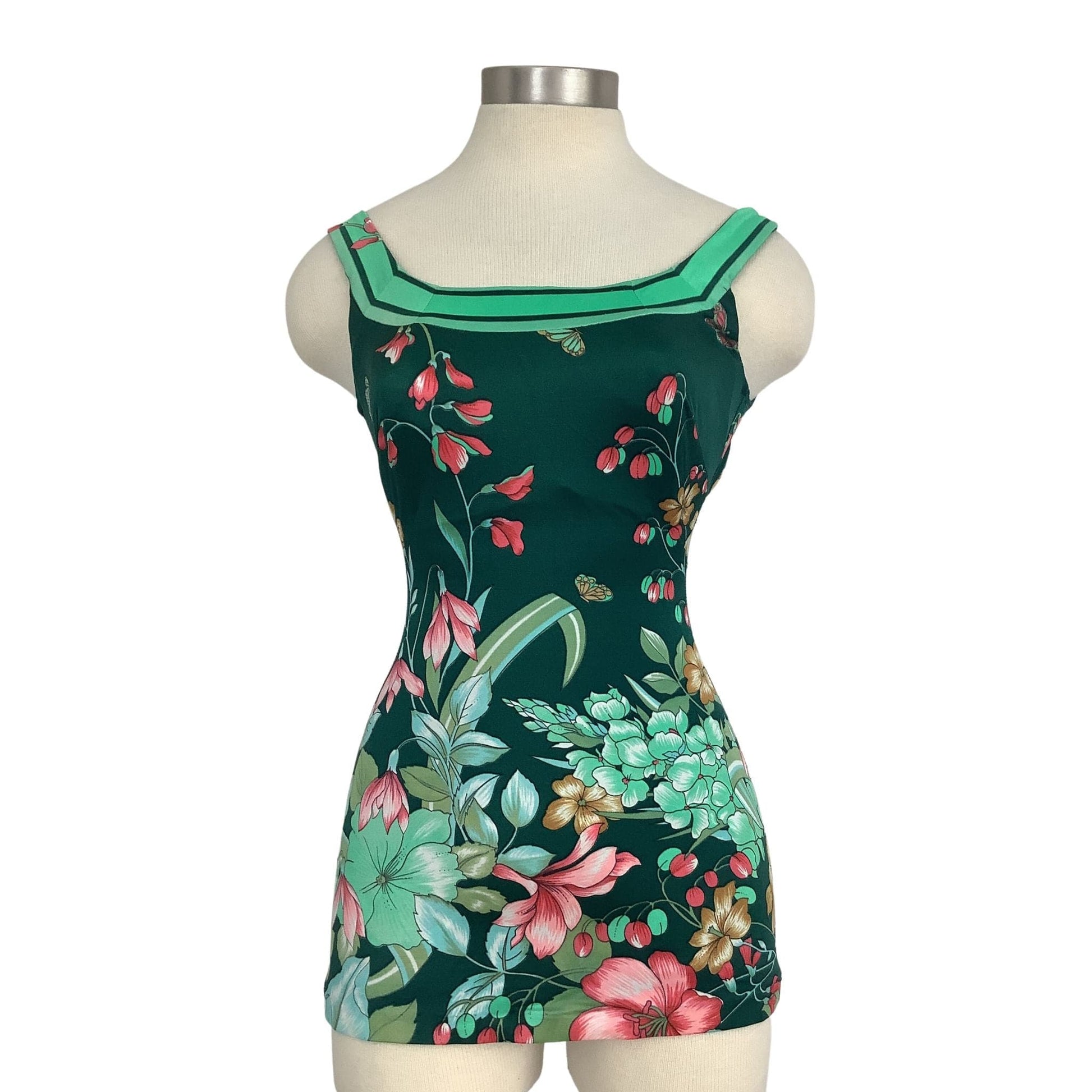 Vintage Floral Swimsuit