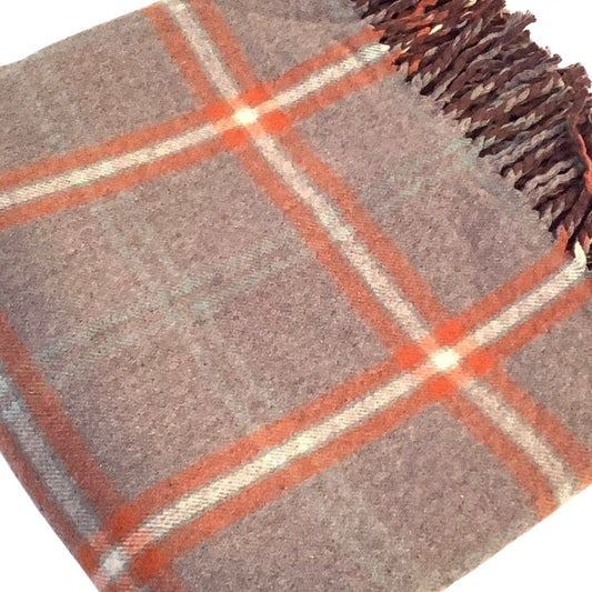 Vintage Fringed Wool Blanket