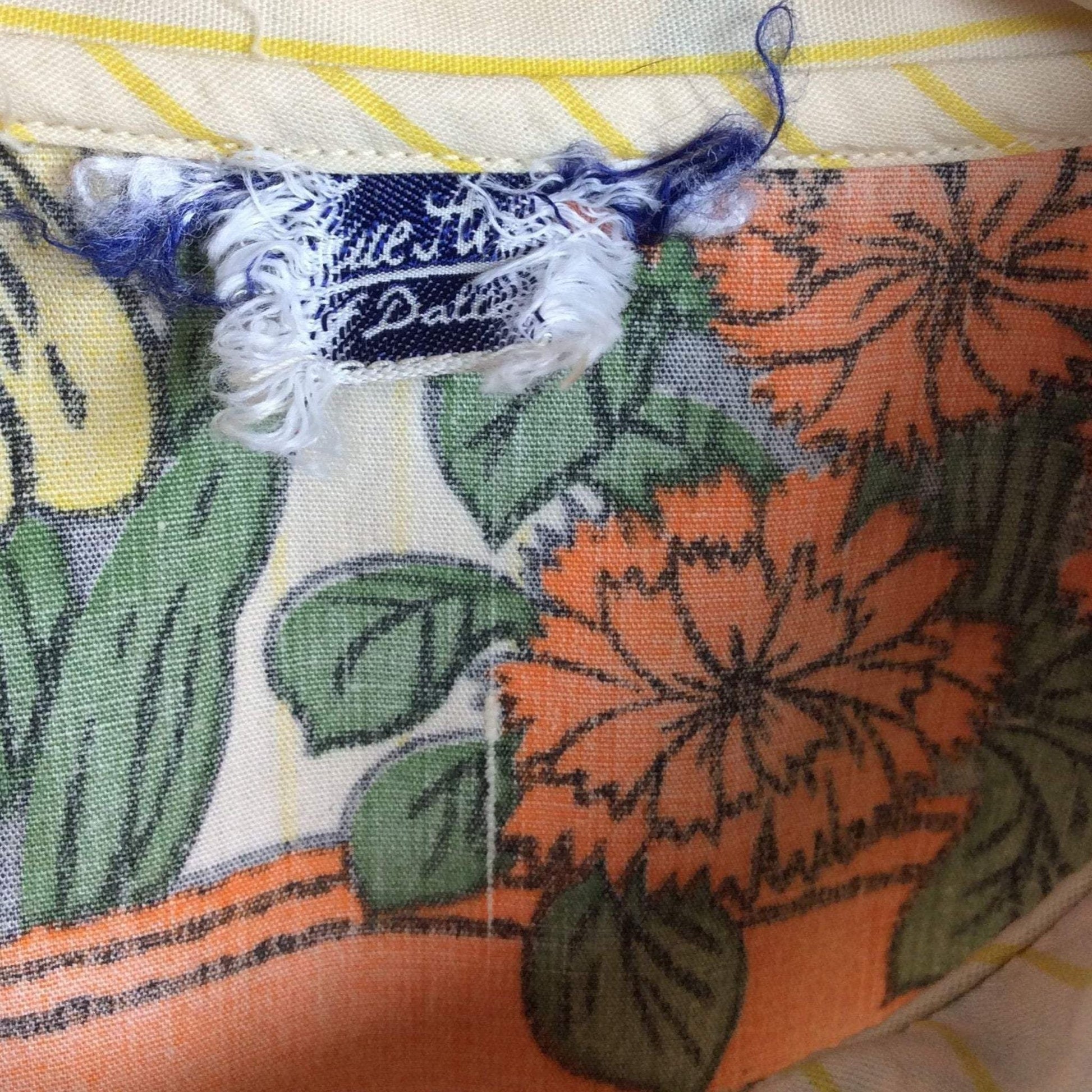 Vintage Gardening Blouse - 1930s Colorful Graphics