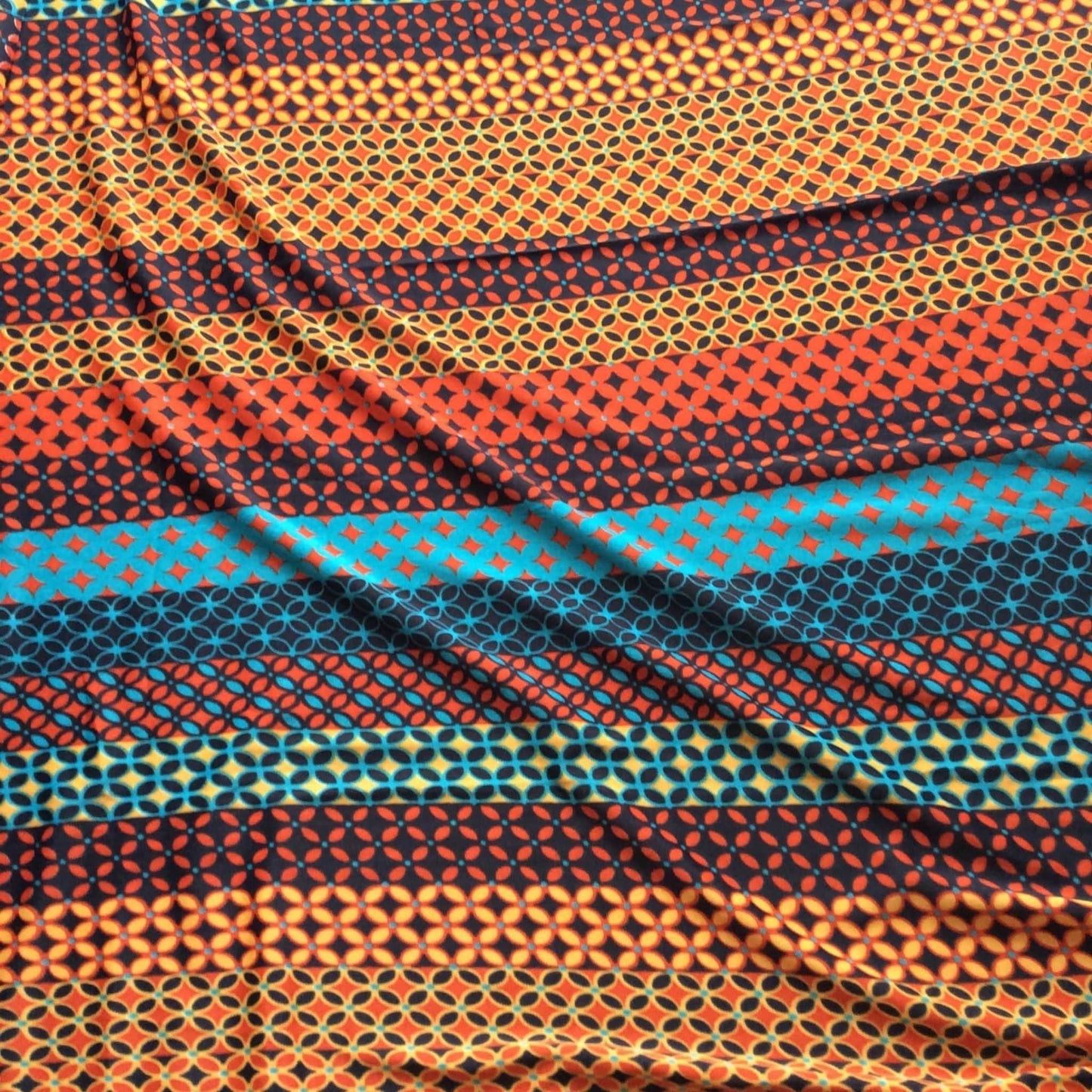 Vintage Geometric Polyester