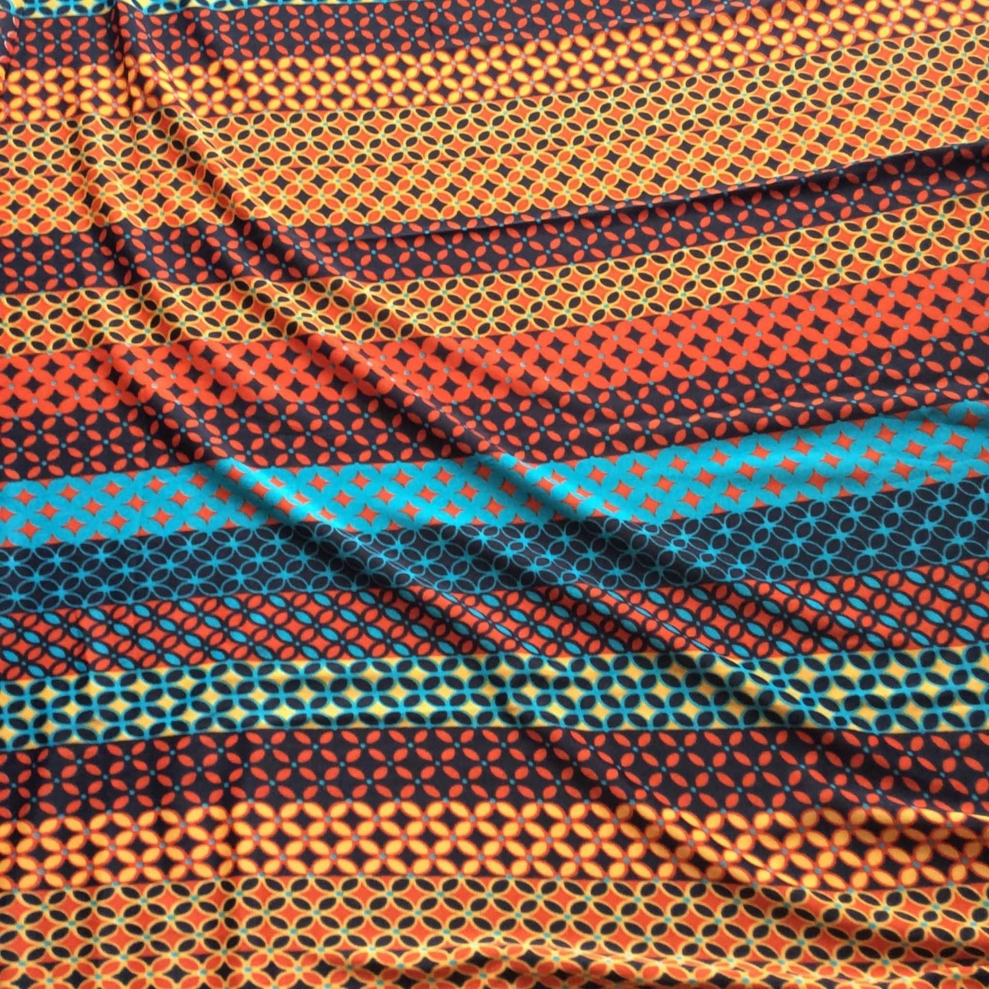 Vintage Geometric Polyester