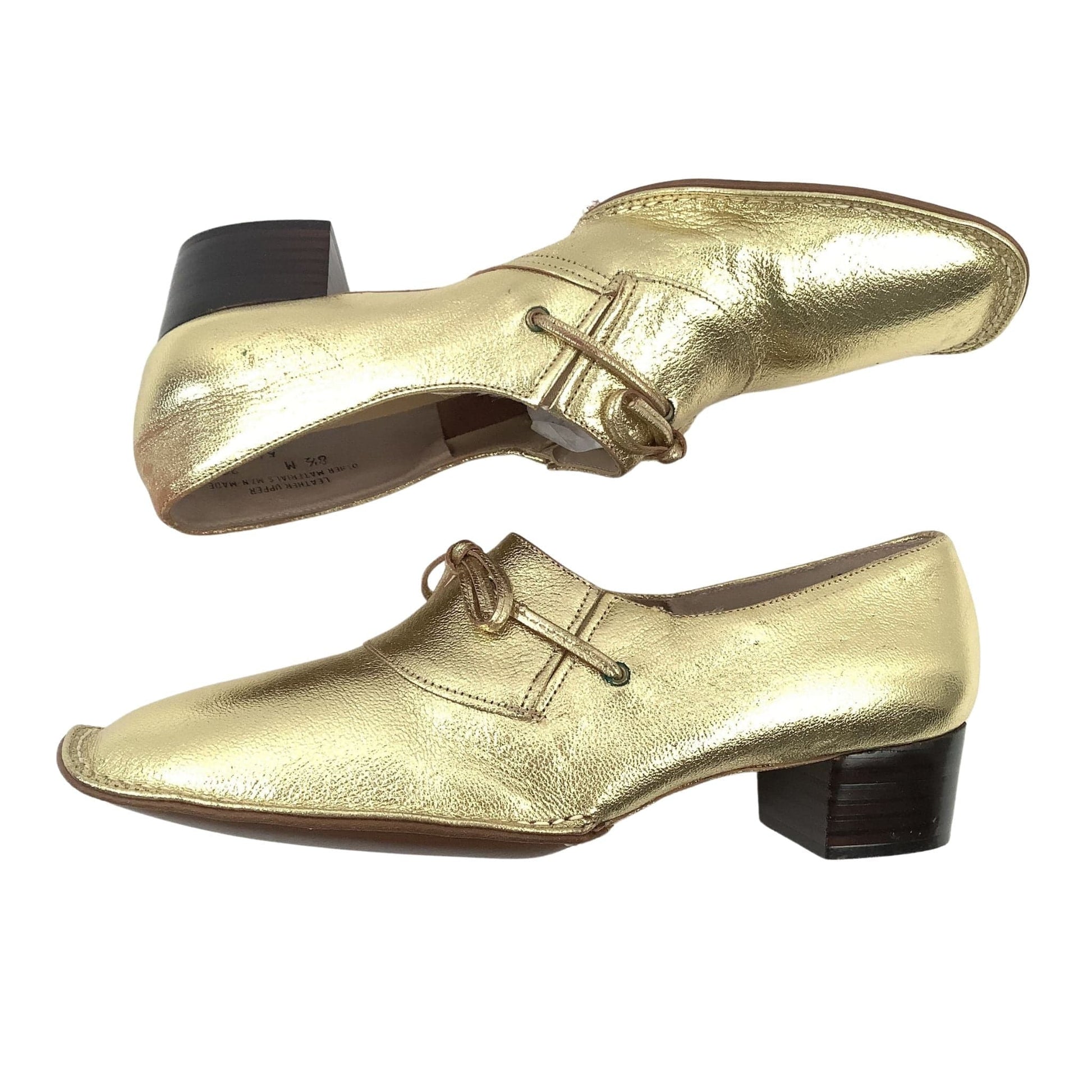 Vintage Gold Loafers