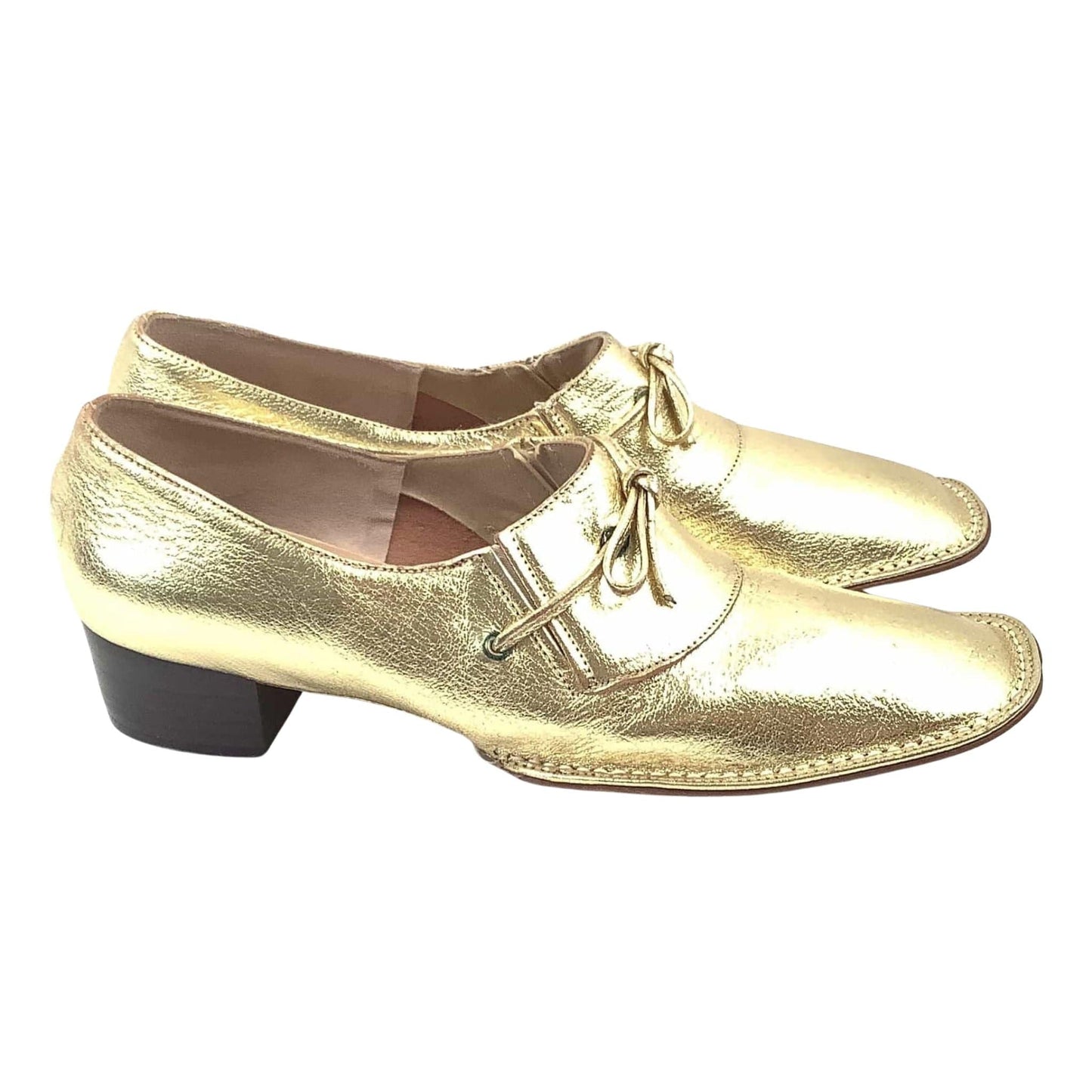 Vintage Gold Loafers