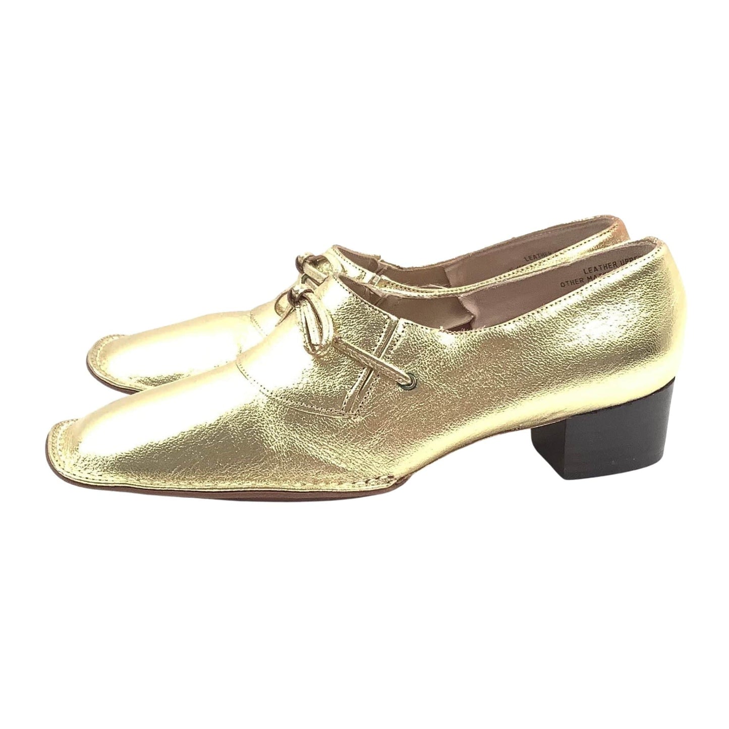 Vintage Gold Loafers