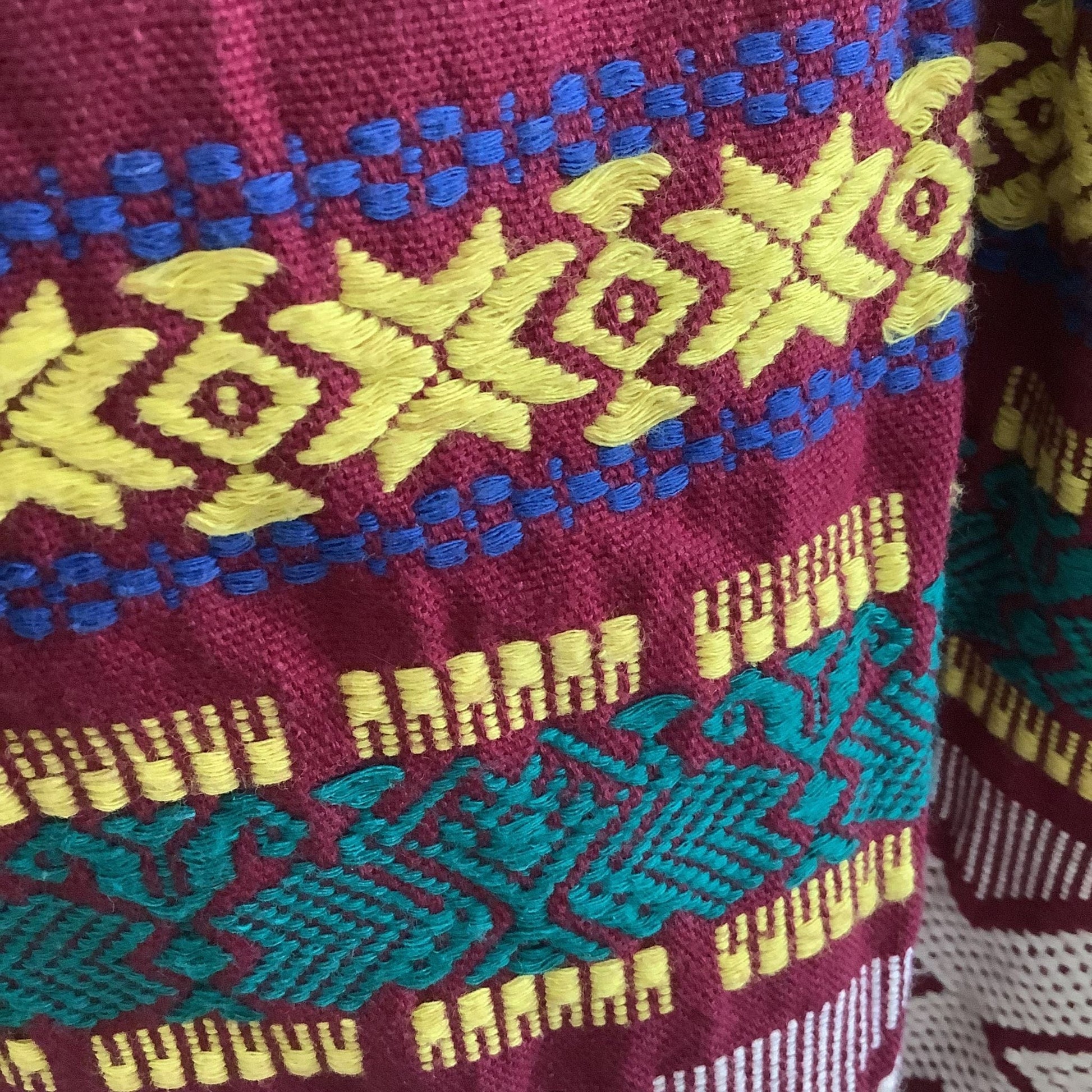 Vintage '30s Hand Embroidered Guatemala Dress Size Small Vintage '30s Hand Embroidered Guatemala Dress Size Small