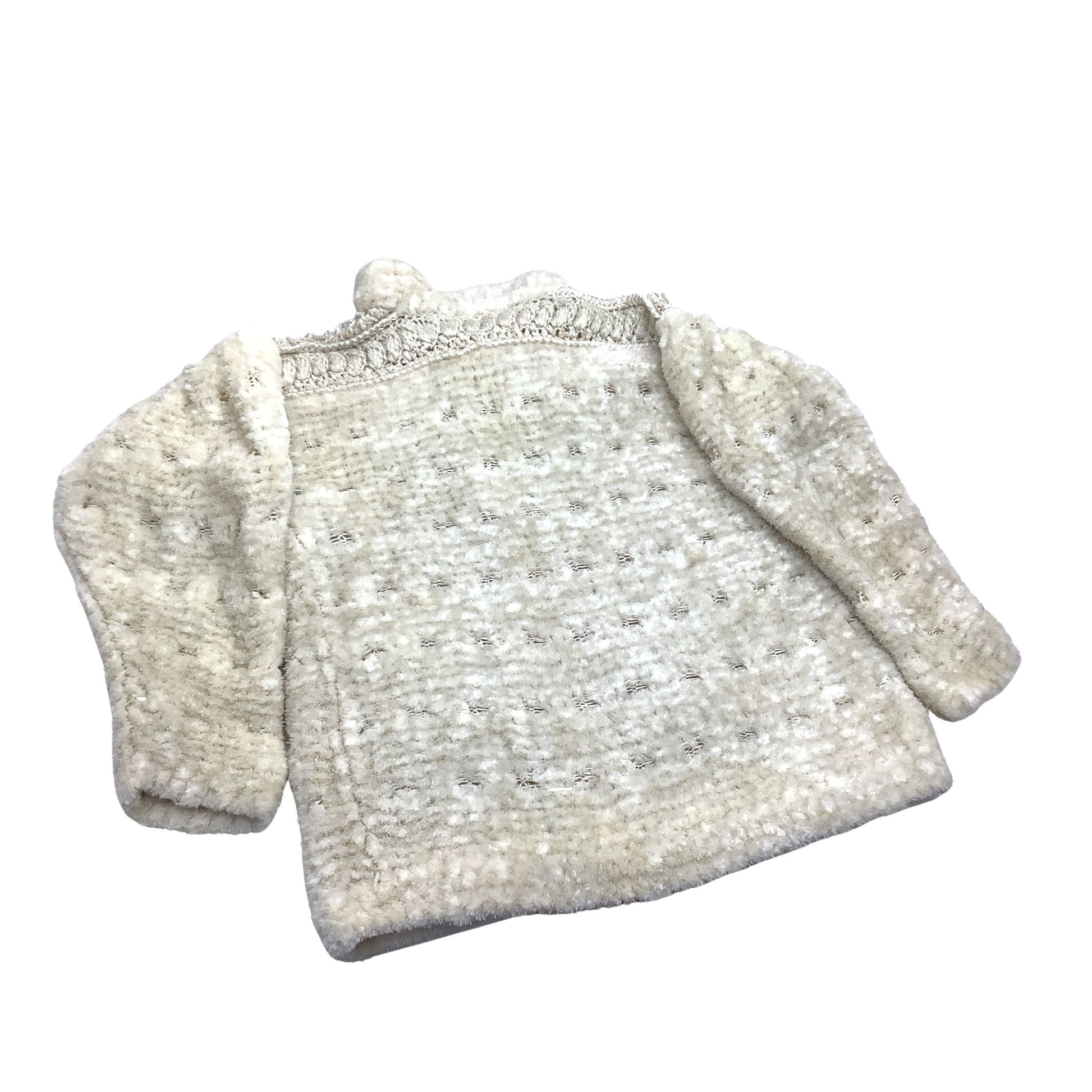 Vintage 1980s Hand-knit Cardigan Beige Norma Canada