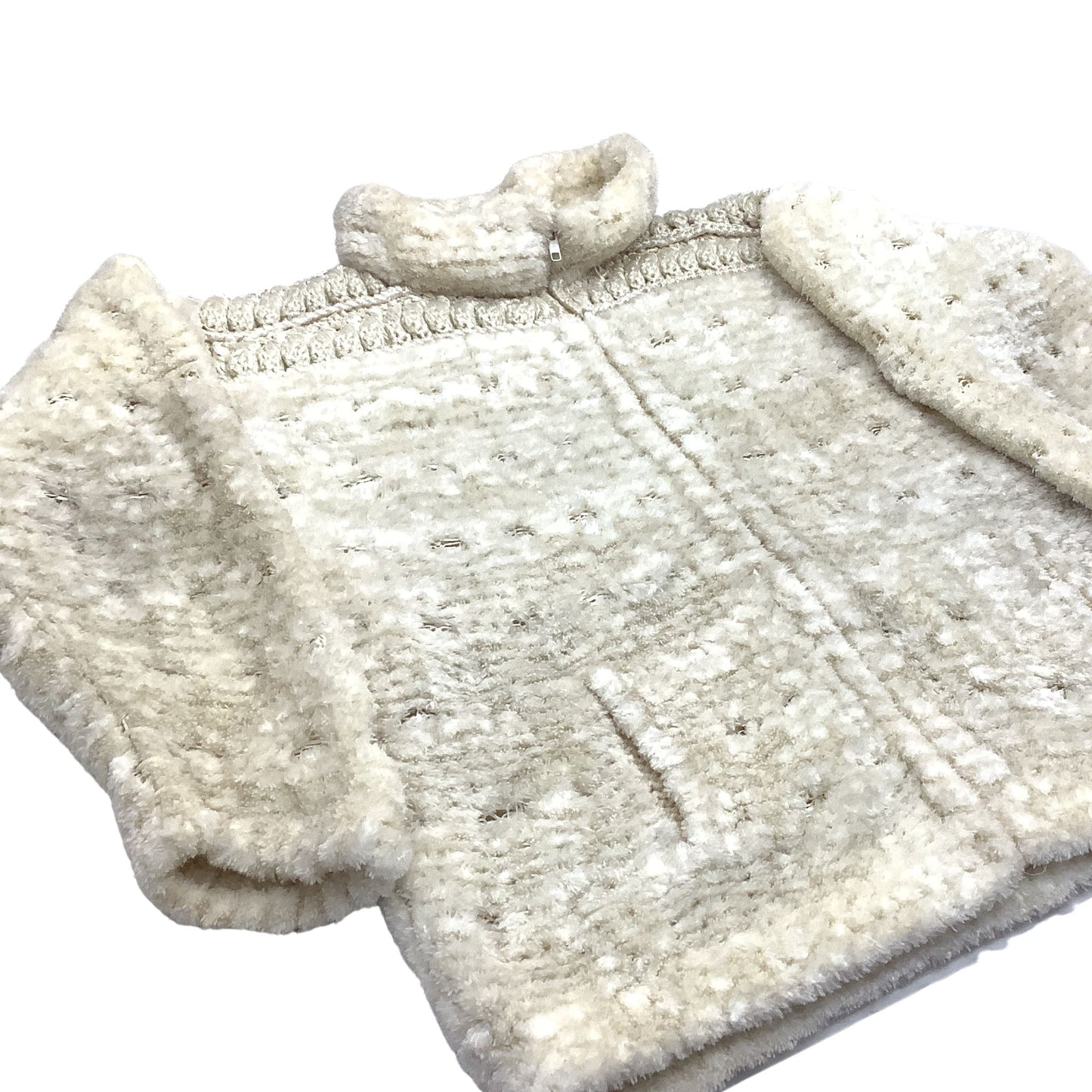 Vintage Hand-knit Cardigan Beige Norma Canada