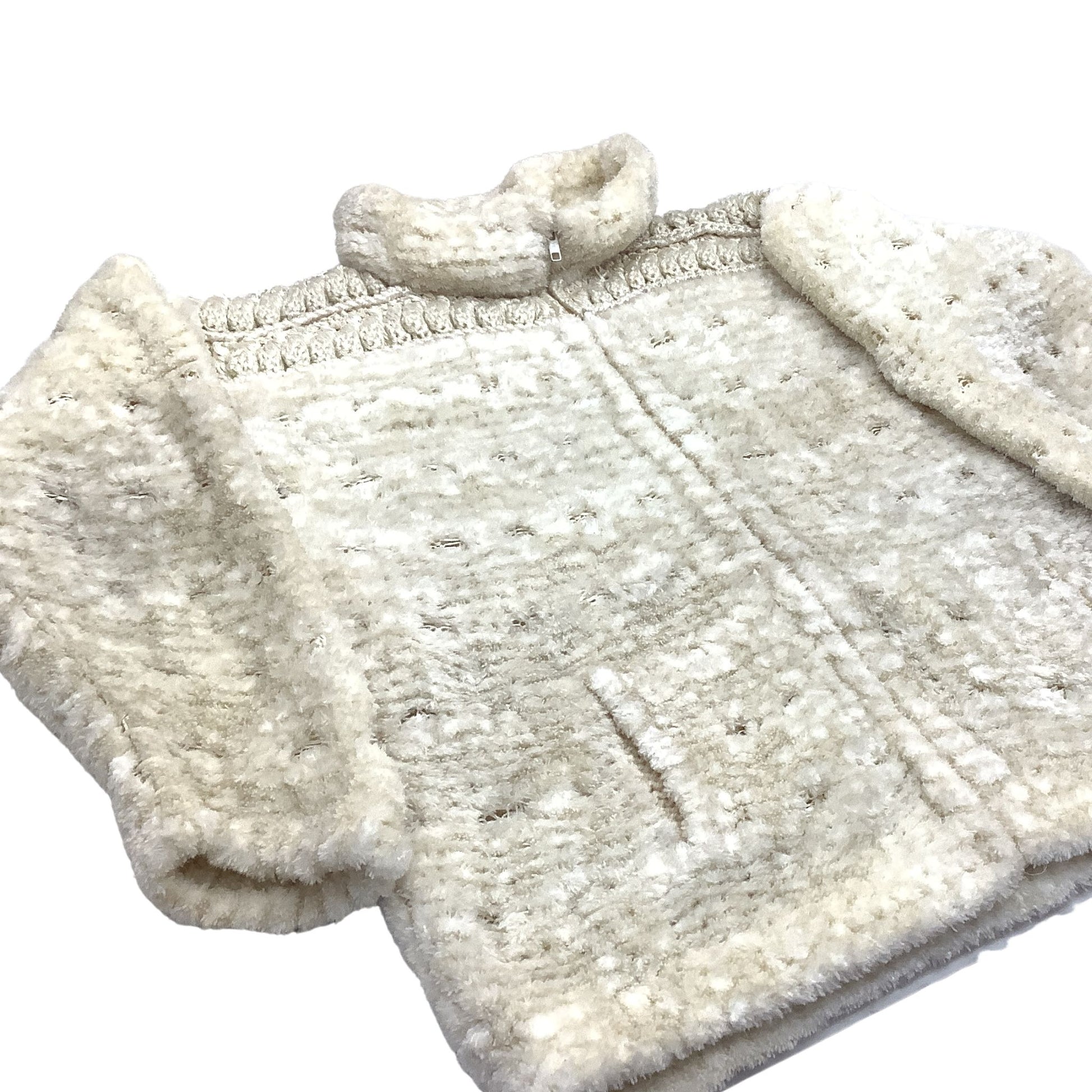 Vintage Hand-knit Cardigan Beige Norma Canada