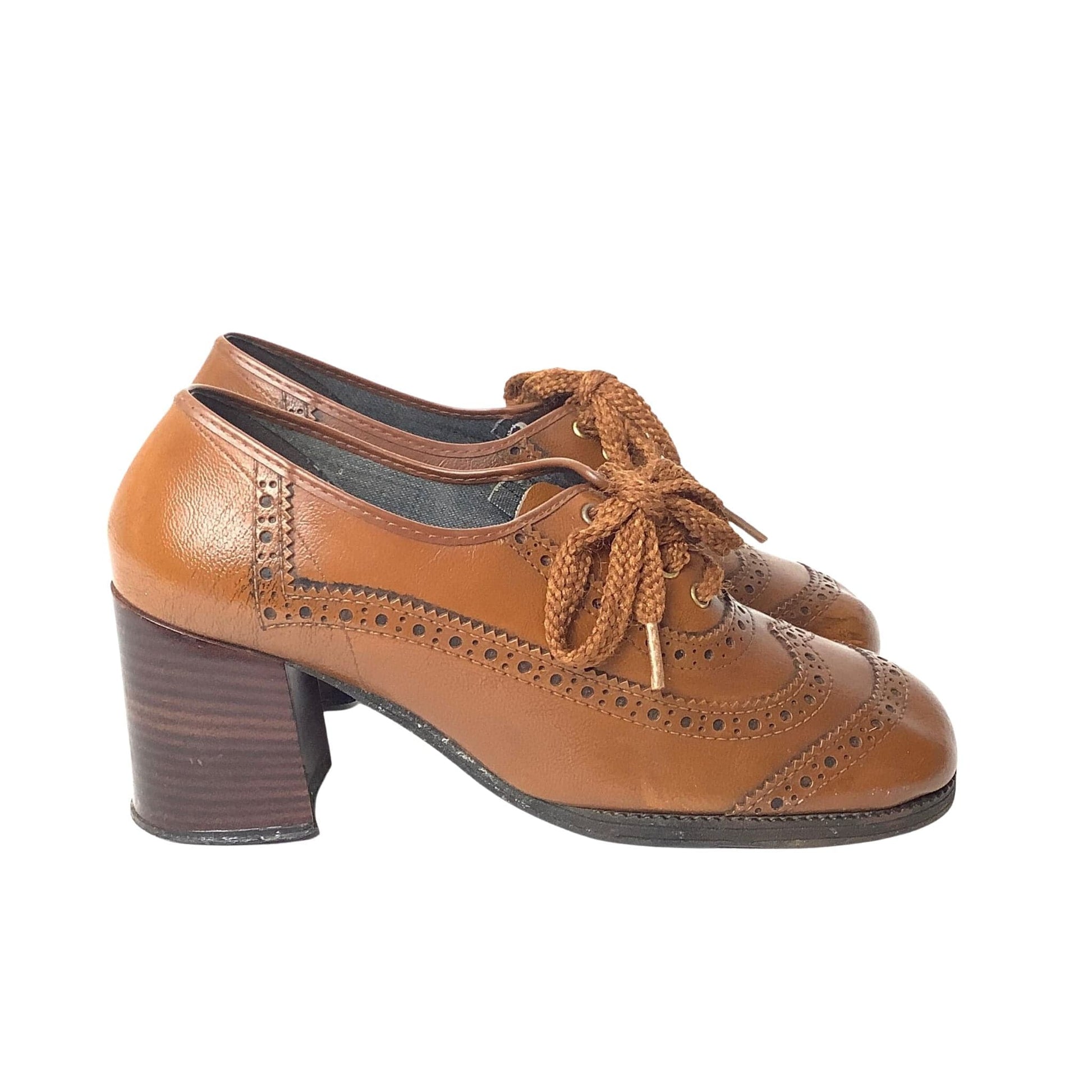 Vintage Heeled Brogues