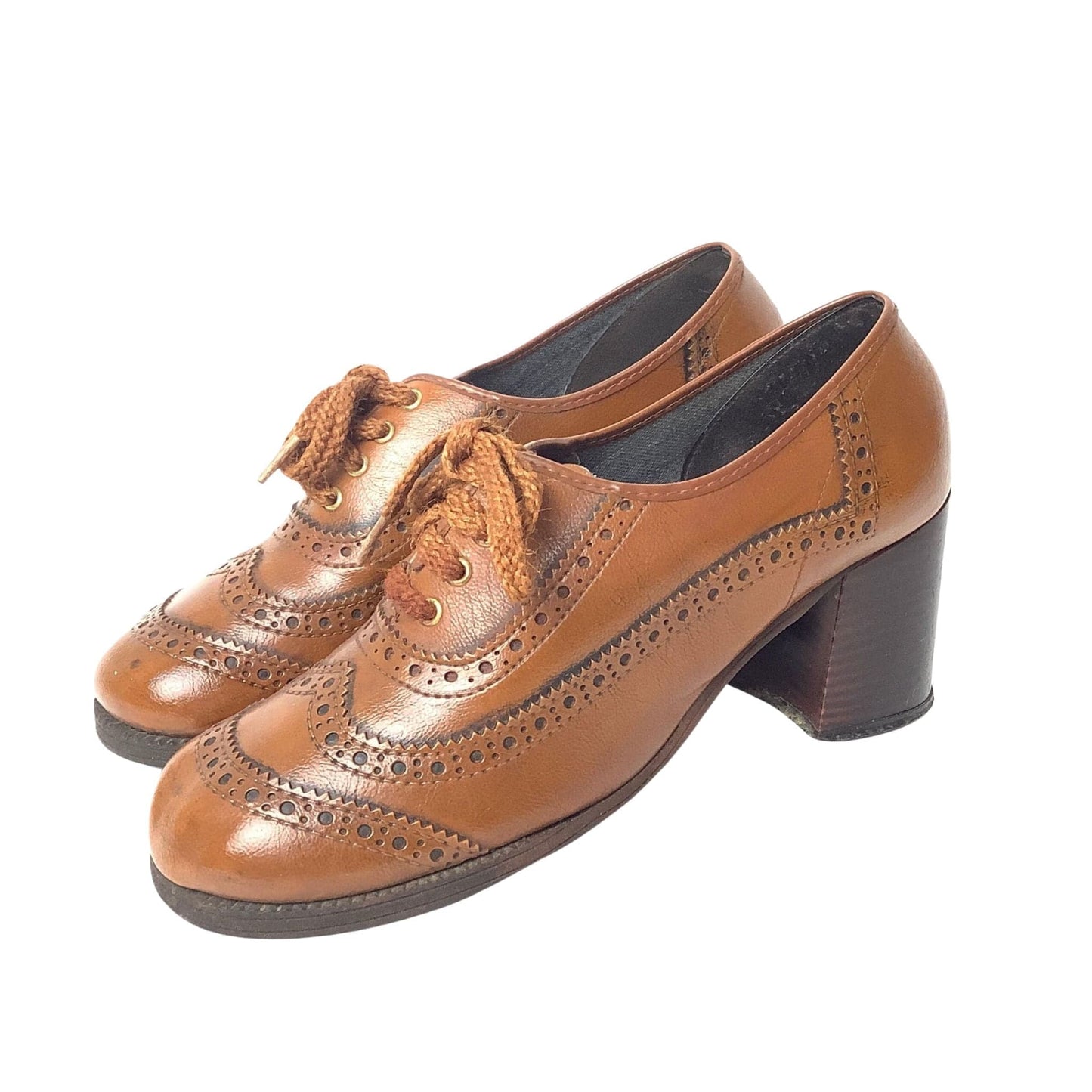 Vintage Heeled Brogues