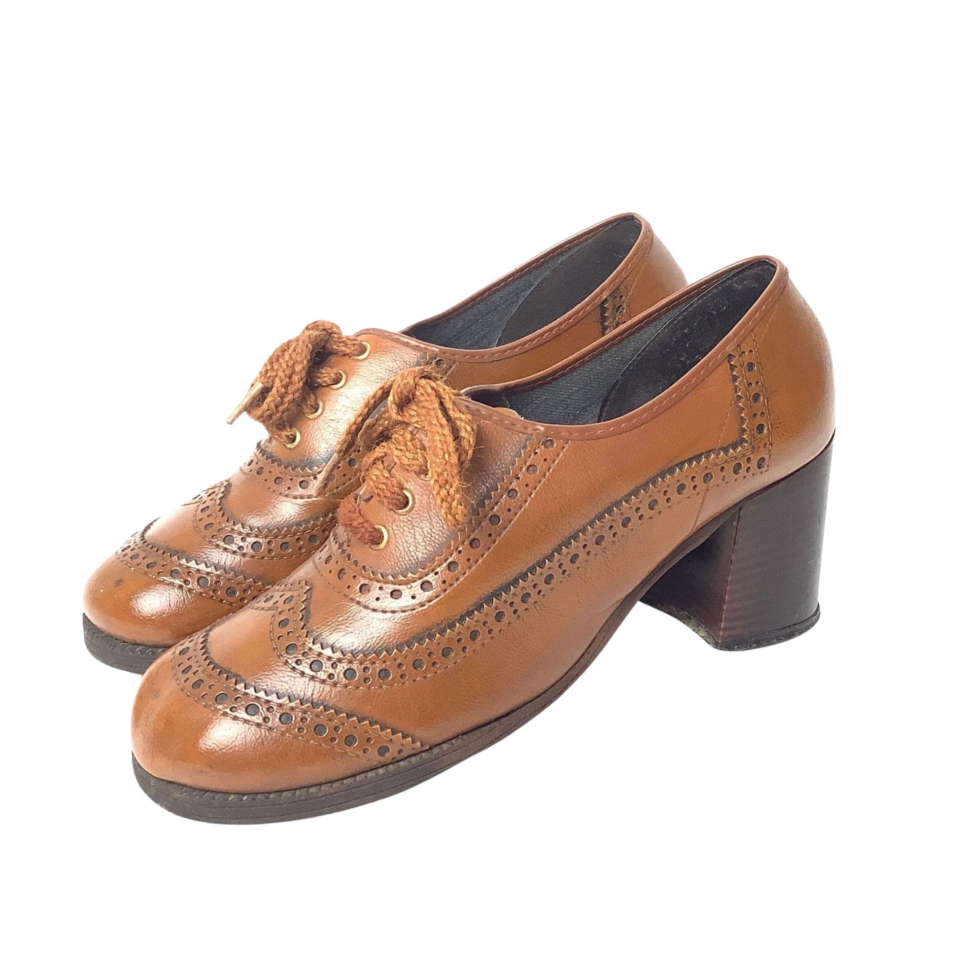 Vintage Heeled Brogues